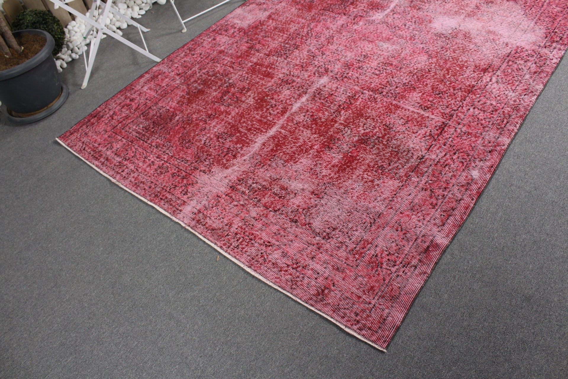 Rugs for Salon, Pink Moroccan Rugs, Bedroom Rug, Salon Rug, Vintage Rug, Turkish Rugs, 5.5x7.6 ft Large Rug, Home Decor Rug, Kitchen Rugs