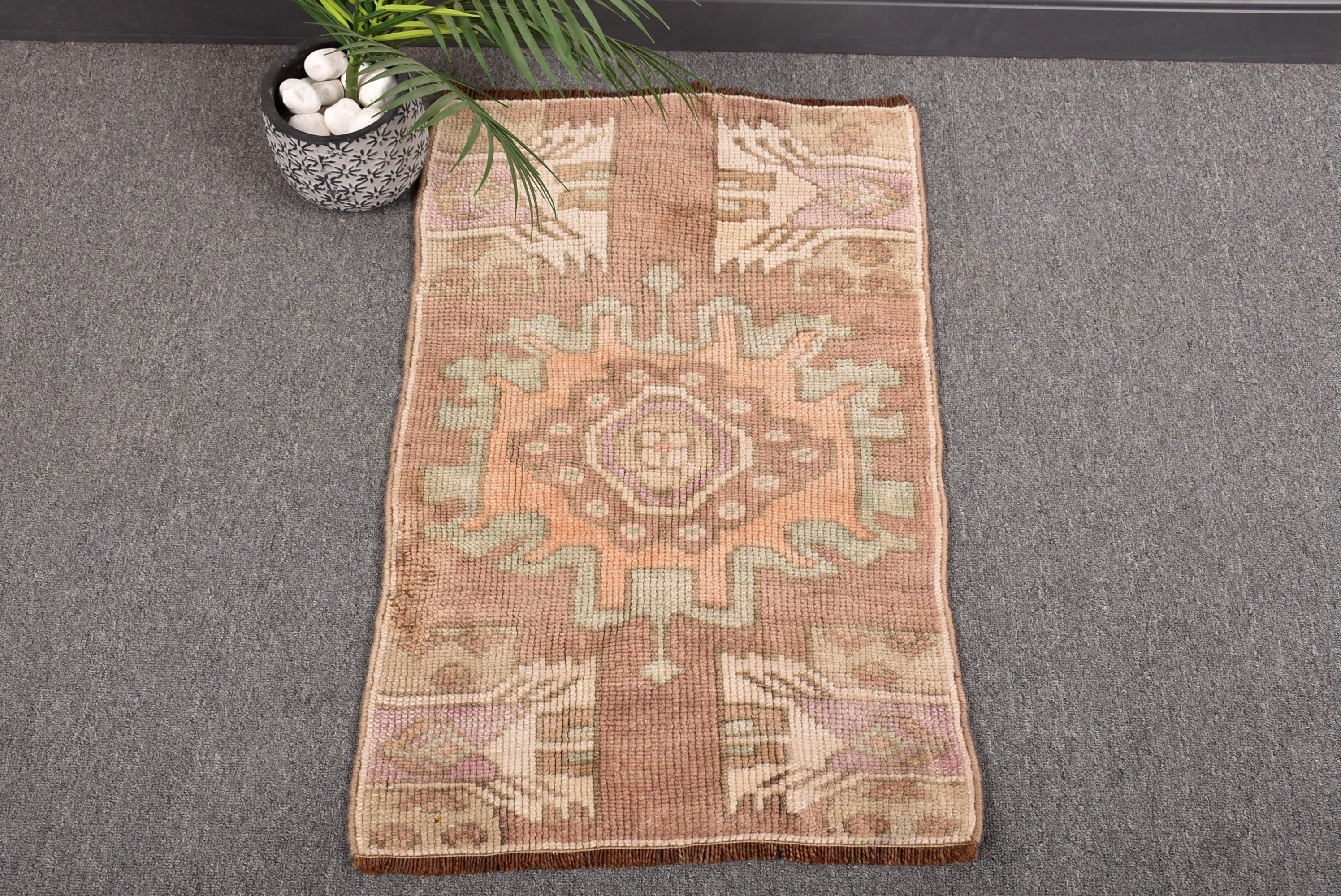 Small Boho Rugs, Bedroom Rugs, Statement Rug, Turkish Rugs, Beige Neutral Rug, 1.7x2.6 ft Small Rug, Ethnic Rug, Vintage Rug, Modern Rug