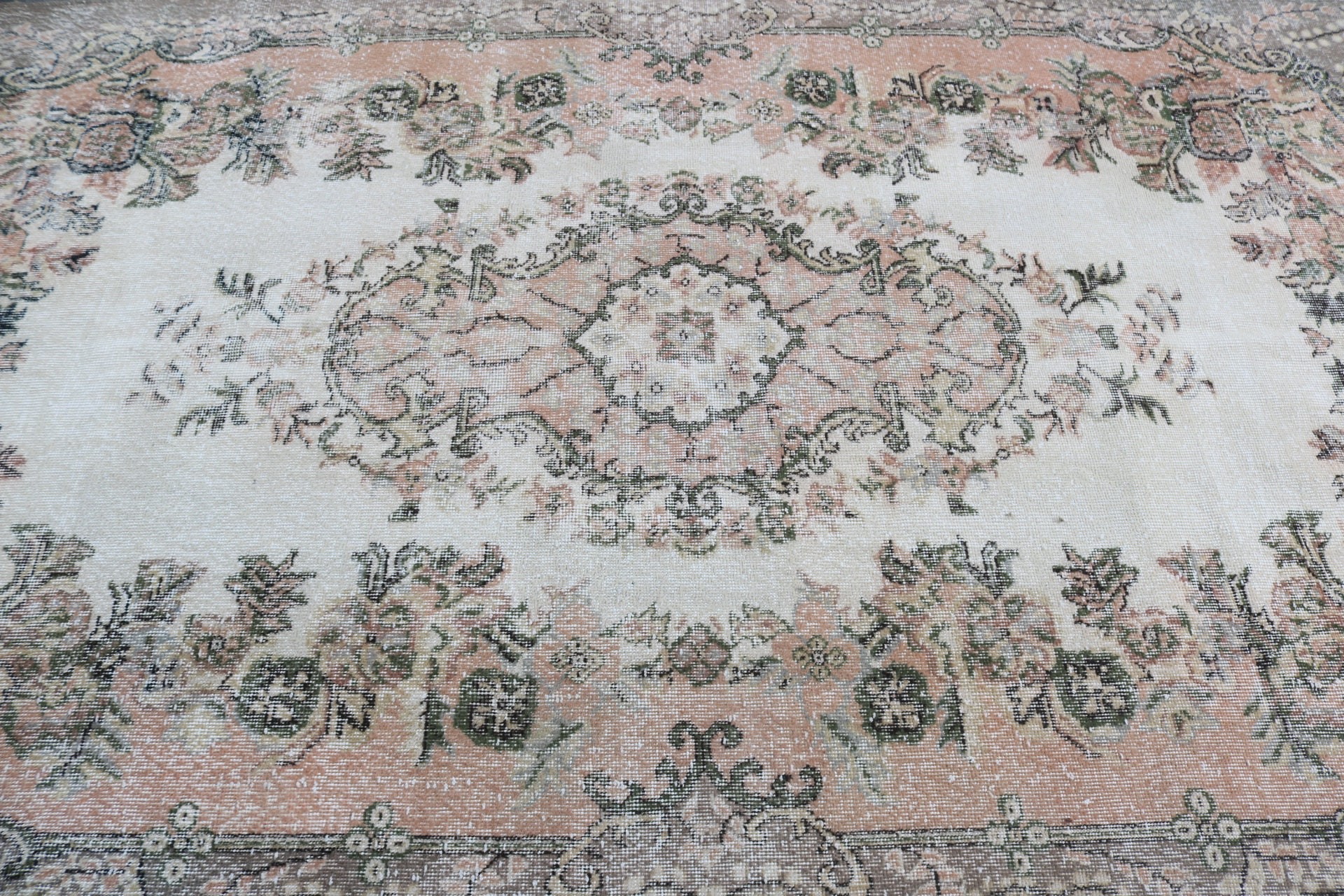 Türk Halısı, Büyük Oushak Halıları, 5,4x9,4 ft Büyük Halılar, Düz Dokuma Halı, Vintage Halılar, Aztek Halısı, Boho Halıları, Turuncu Lüks Halı, Büyük Boho Halısı