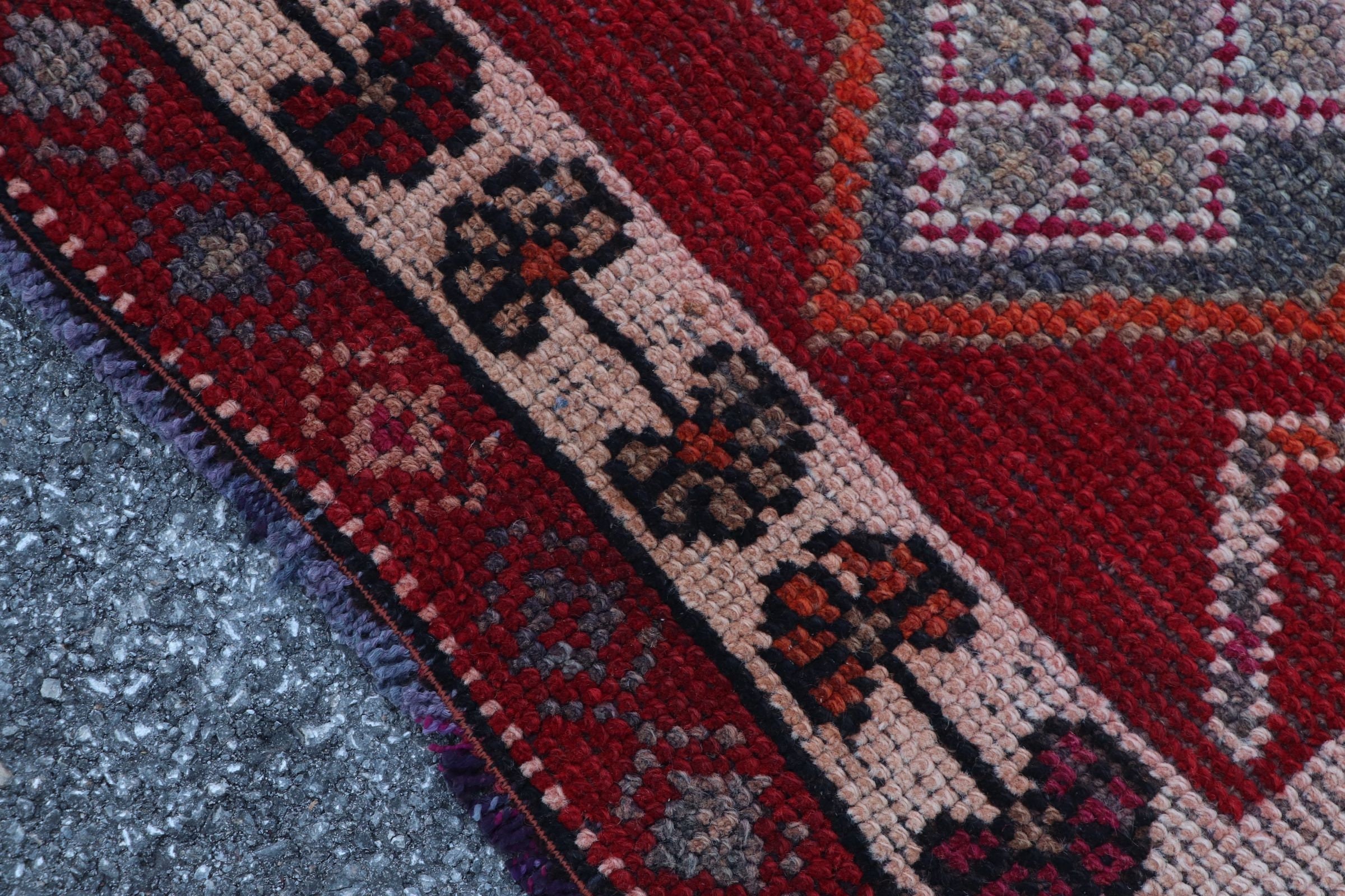 Türk Halısı, 2.7x13.3 ft Runner Halıları, Vintage Halı, Sanat Halısı, Runner Halıları, Kırmızı Yatak Odası Halıları, Yün Halı, Dış Mekan Halısı, Havalı Halılar, Merdiven Halıları