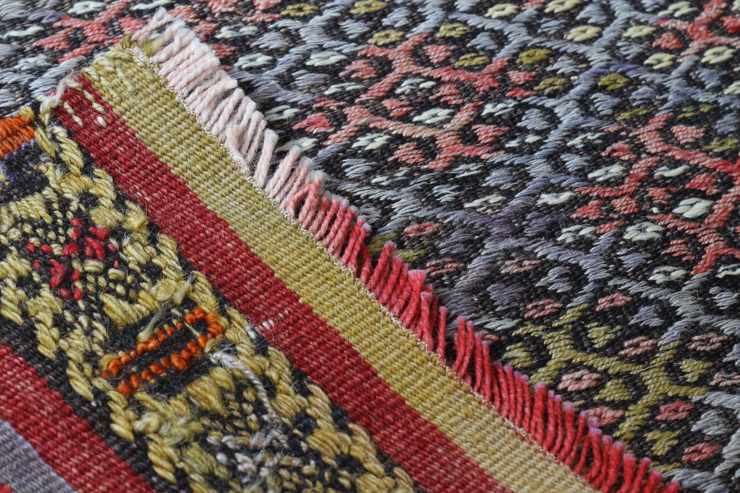 Oryantal Halı, Vintage Halı, Duvara Asılı Halı, Türk Halısı, 2.4x3.9 ft Küçük Halı, Mutfak Halıları, Turuncu Oushak Halı, Kilim