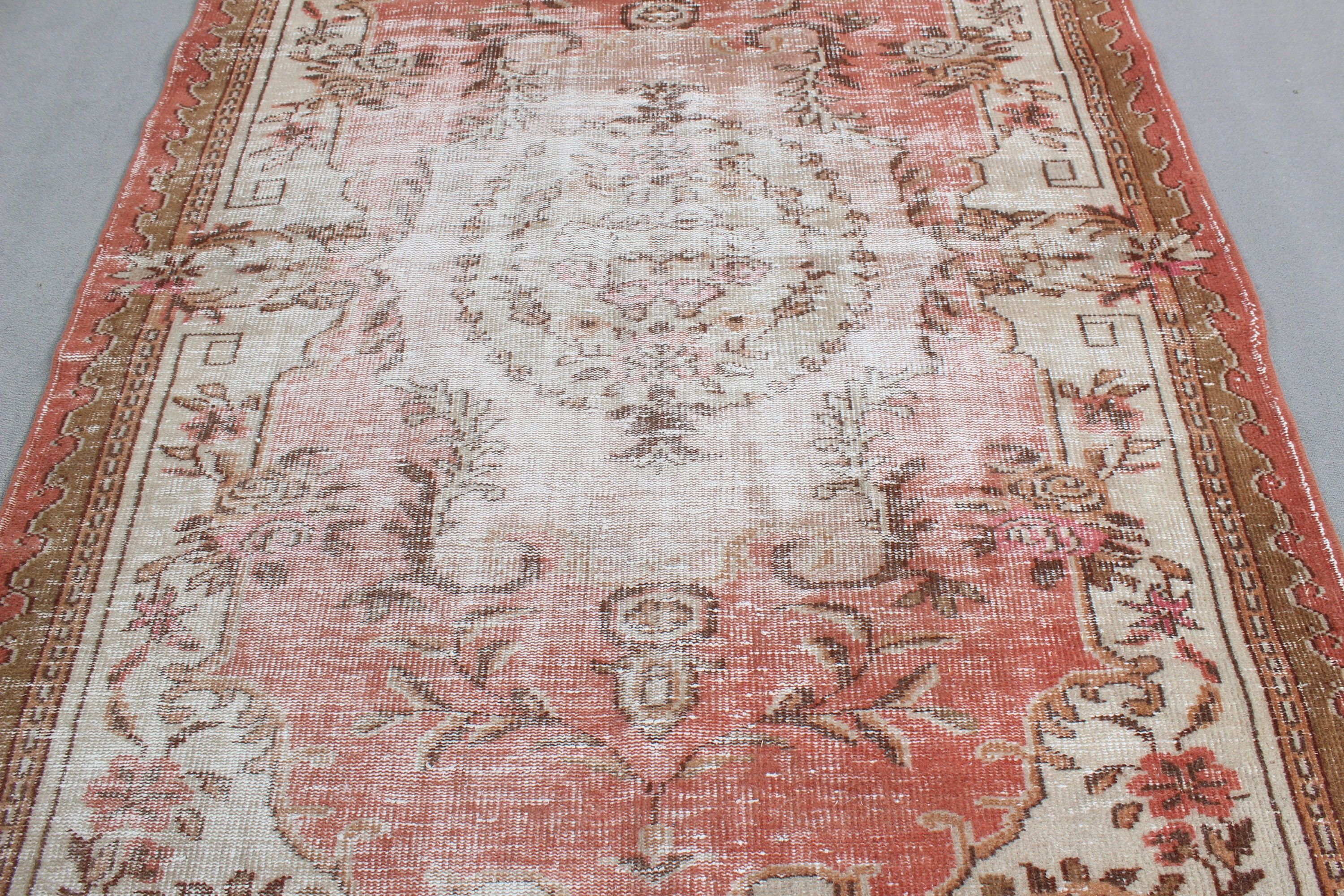 Turkish Rug, Bedroom Rugs, Dining Room Rug, Moroccan Rug, Rugs for Large Boho, Red Anatolian Rug, Vintage Rugs, 5.5x8.4 ft Large Rug