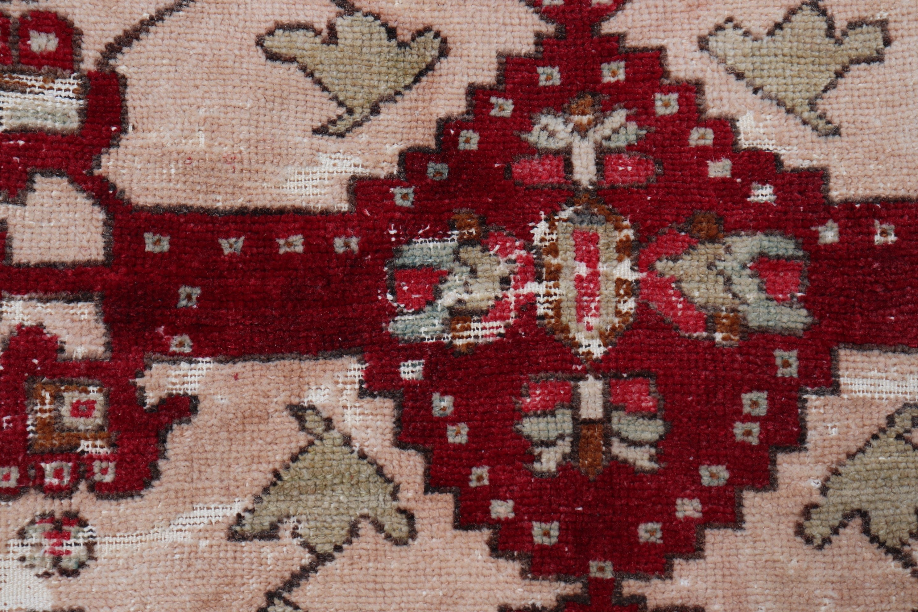 Red Kitchen Rug, Turkish Rugs, 3.6x6.4 ft Accent Rug, Vintage Rug, Floor Rug, Rugs for Nursery, Nursery Rug, Entry Rug