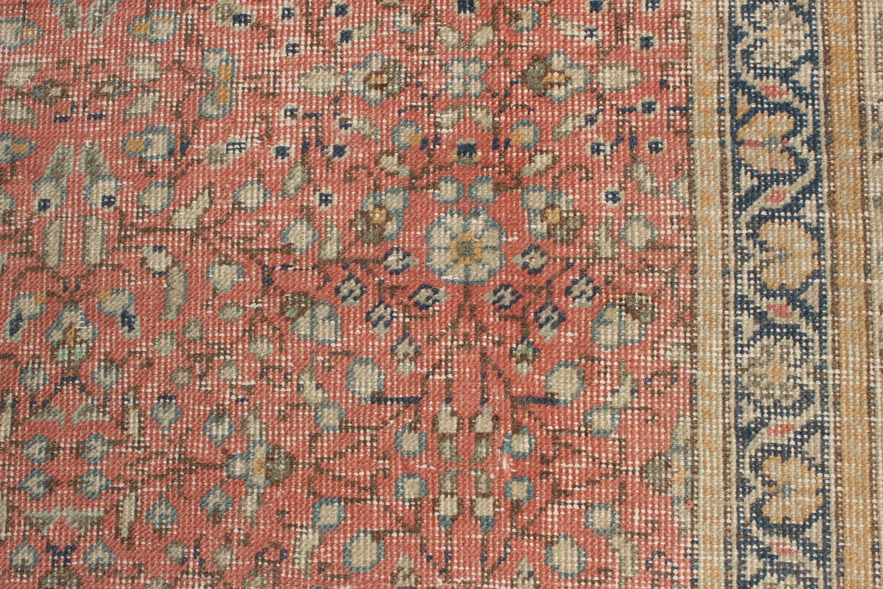 Oriental Rugs, Door Mat Rugs, Rugs for Entry, Red Floor Rug, Nursery Rugs, Turkish Rugs, 2x3.3 ft Small Rug, Vintage Rug