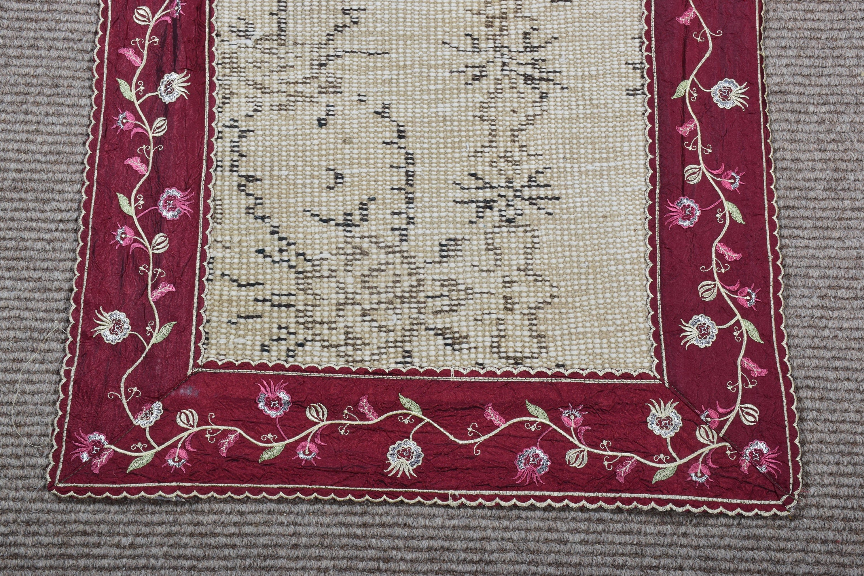 Türk Halısı, Kabile Halısı, 1.8x2.4 ft Küçük Halılar, Beyaz Düz Dokuma Halılar, Yatak Odası Halısı, Vintage Halılar, Kapı Paspas Halıları, Boho Halı