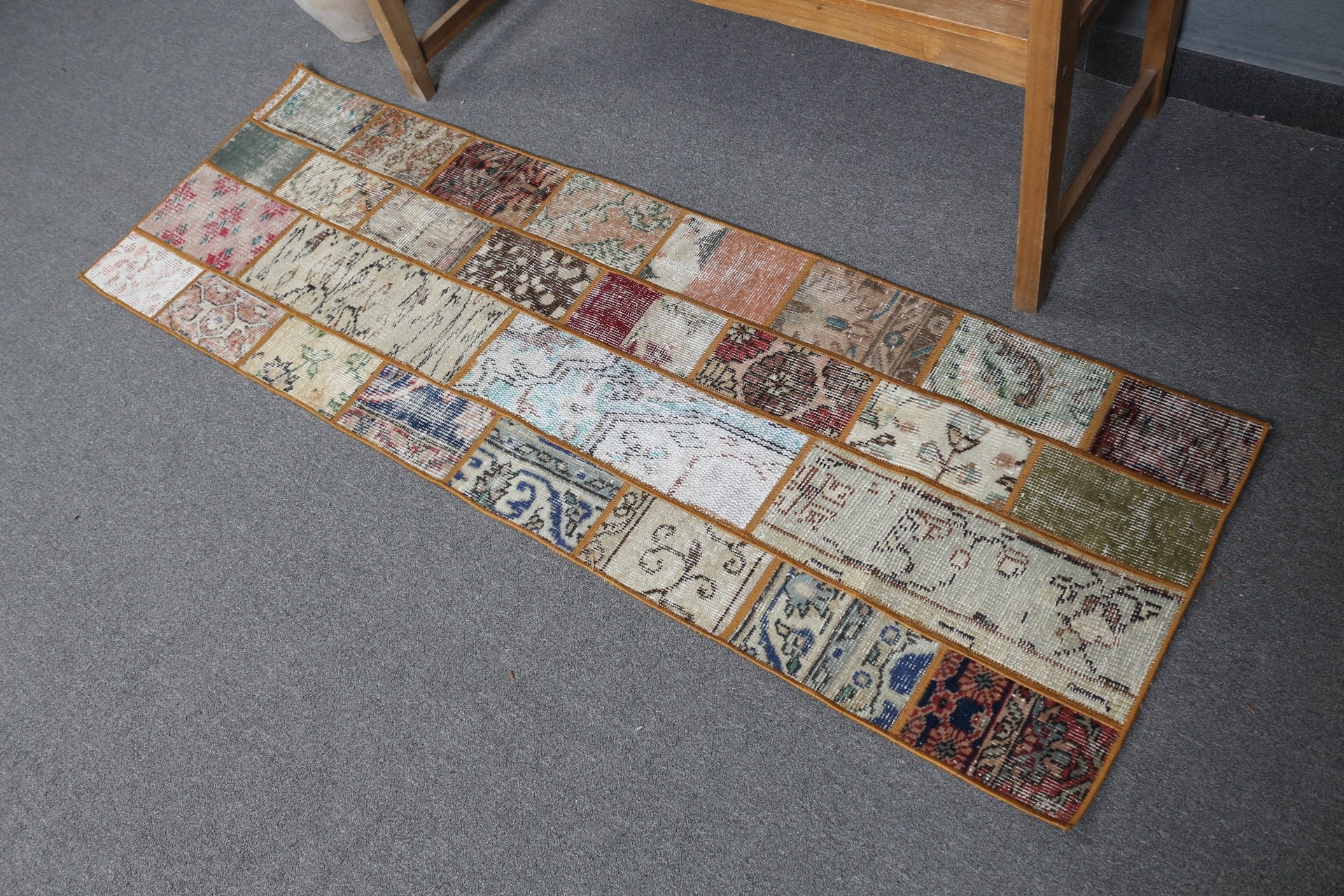 2x6.1 ft Runner Rug, Beige Cool Rug, Hallway Rug, Turkish Rug, Rugs for Runner, Home Decor Rug, Vintage Rug, Stair Rug, Moroccan Rug