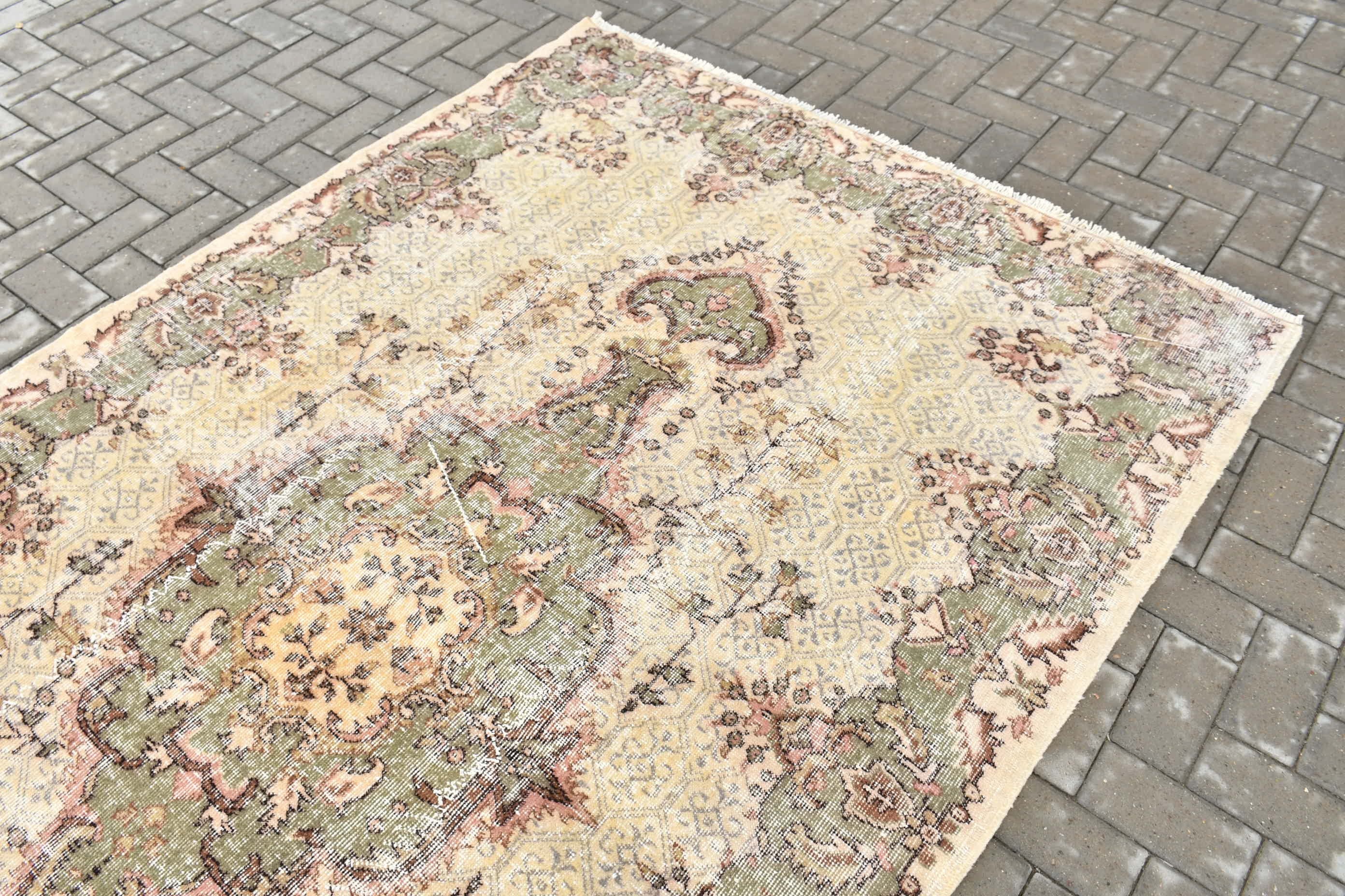 5.3x8.9 ft Large Rug, Moroccan Rug, Living Room Rugs, Beige Kitchen Rugs, Turkish Rug, Cool Rug, Vintage Rug, Salon Rugs, Rugs for Bedroom