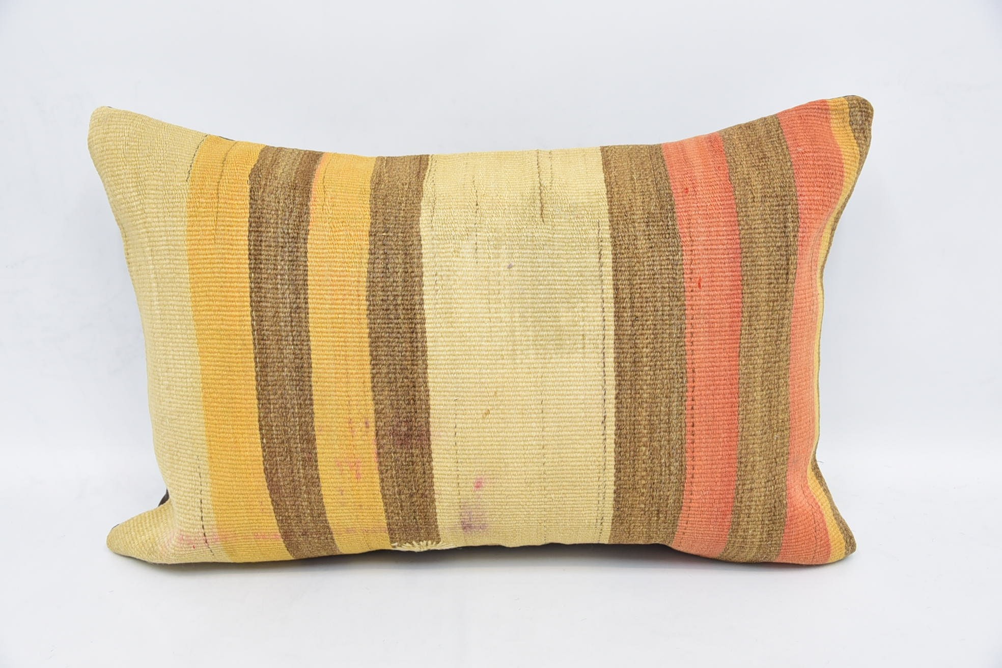 Pillow for Sofa, 16"x24" Beige Pillow, Boho Pillow, Colorful Pillow Case, Retro Throw Pillow, Gift Pillow, Decorative Bolster Pillow