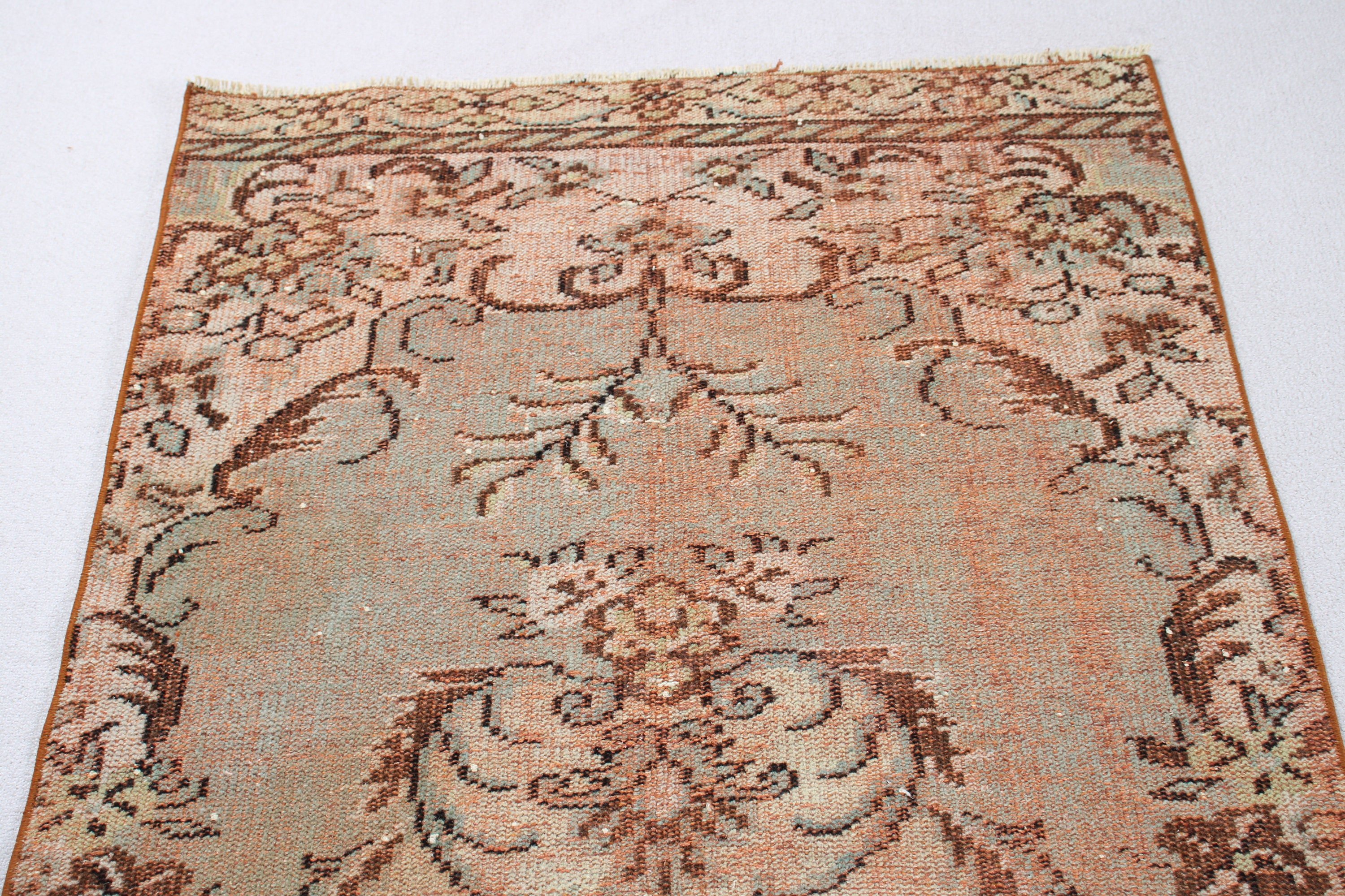 Modern Rug, Brown Bedroom Rug, Turkish Rug, Living Room Rugs, 3.5x8.6 ft Area Rugs, Vintage Rug, Exotic Rug, Oushak Area Rug, Oriental Rugs