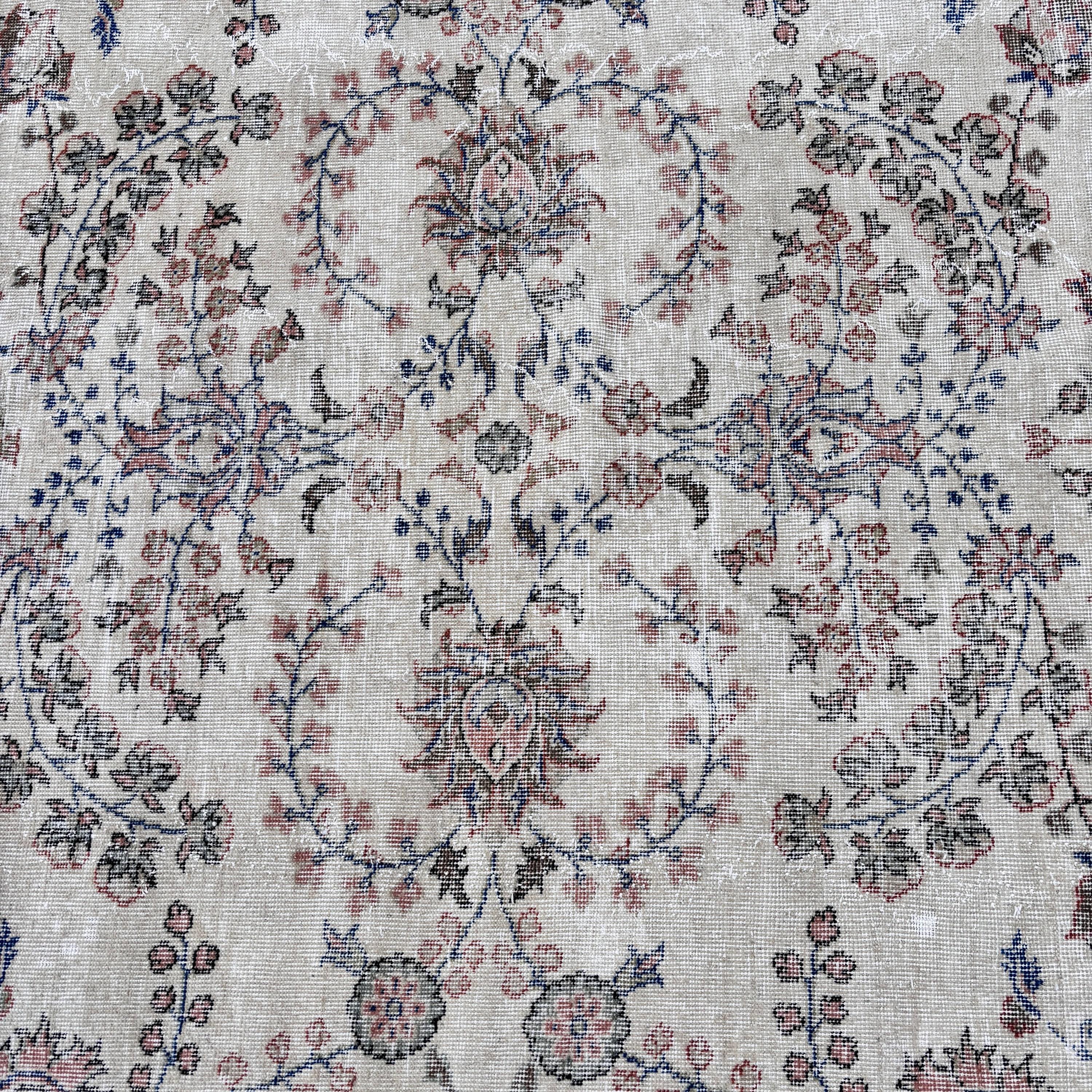 6,5x10,4 ft Büyük Halılar, Büyük Oushak Halıları, Vintage Halılar, Büyük Vintage Halı, Türk Halısı, Oryantal Halı, Pembe Fas Halıları