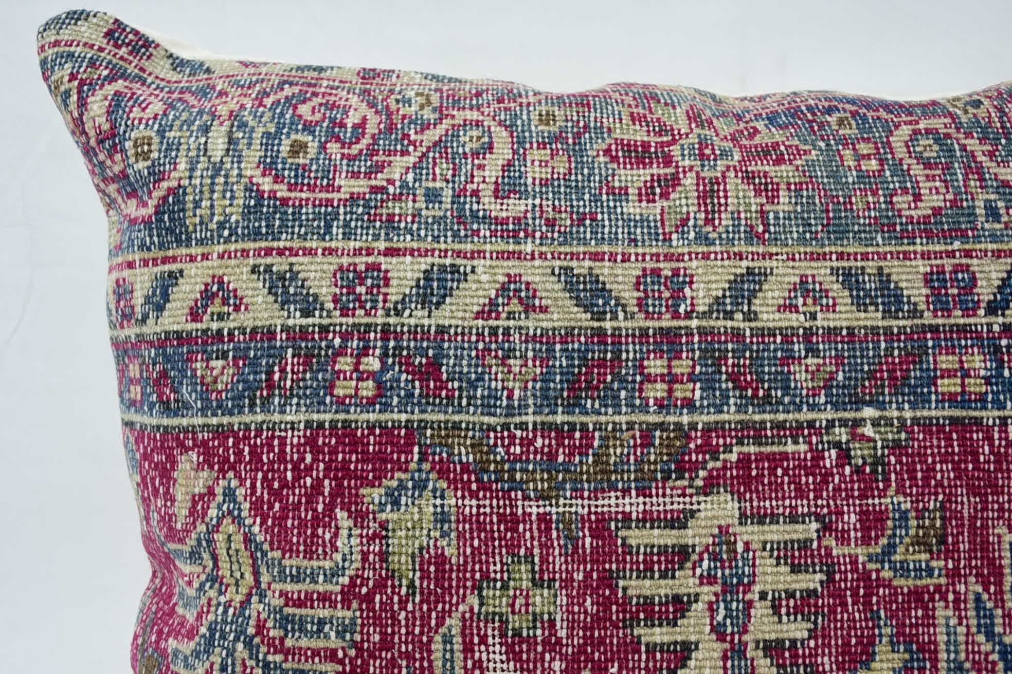 32"x32" Pembe Yastık Kılıfı, Dış Mekan Kırlent Kılıfı, Etnik Kilim Halı Yastık, Vintage Yastık, Güneybatı Yastık Kılıfı, Türk Yastığı