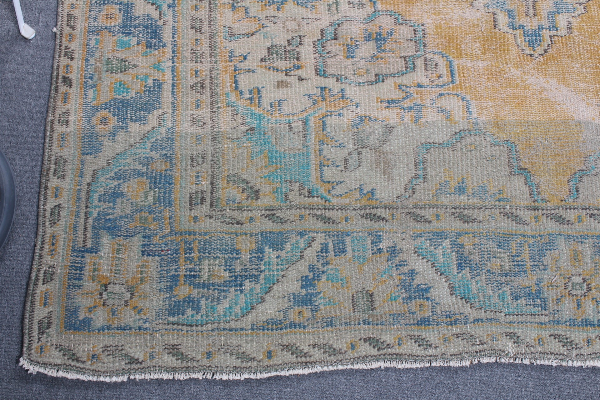 Vintage Rugs, 5.9x8.6 ft Large Rug, Living Room Rug, Turkish Rug, Bedroom Rug, Oriental Rug, Kitchen Rug, Dorm Rug, Yellow Wool Rugs