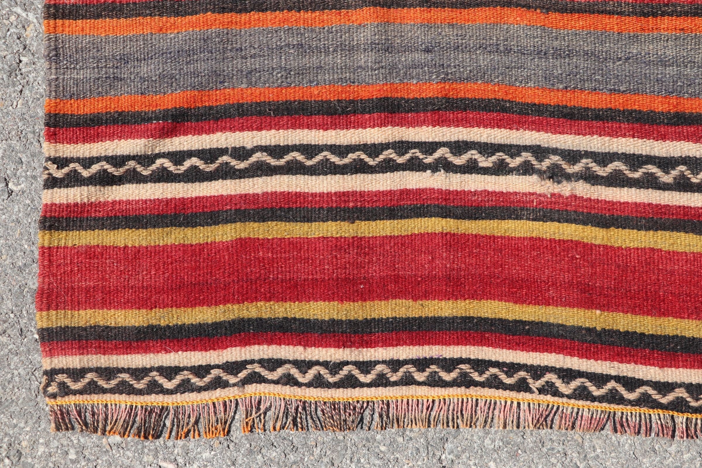 Türk Halısı, Havalı Halılar, Vintage Halı, Merdiven Halıları, Kilim, 4,6x13,1 ft Runner Halısı, Soluk Halı, Turuncu Yün Halı, Anadolu Halıları, Merdiven Halıları