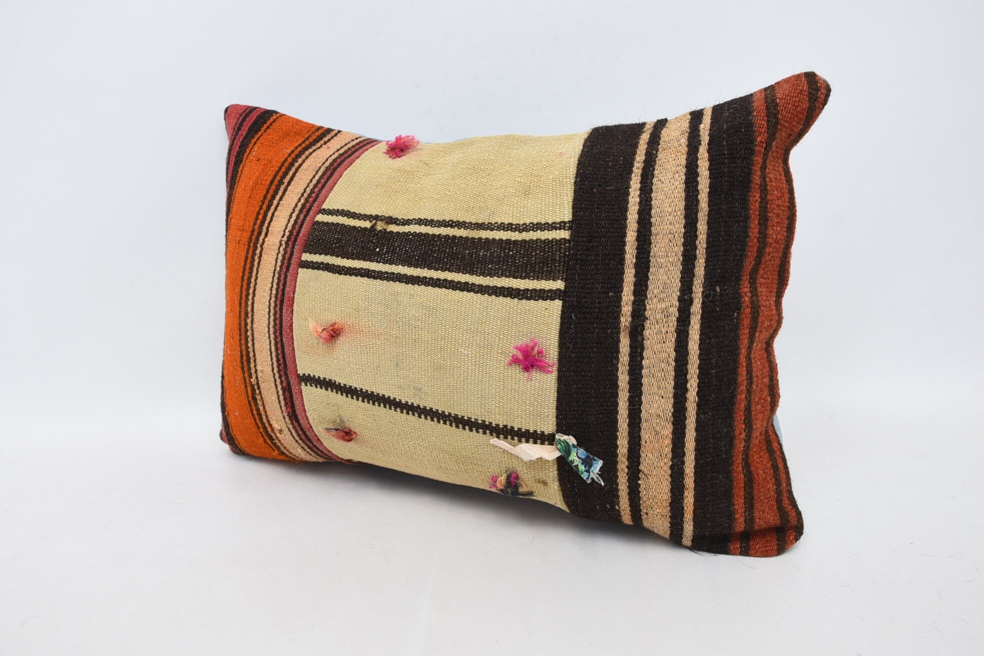 Vintage Pillow, Living Room Throw Cushion Cover, 16"x24" Beige Cushion Cover, Aesthetic Pillow Sham, Gift Pillow, Pillow for Sofa