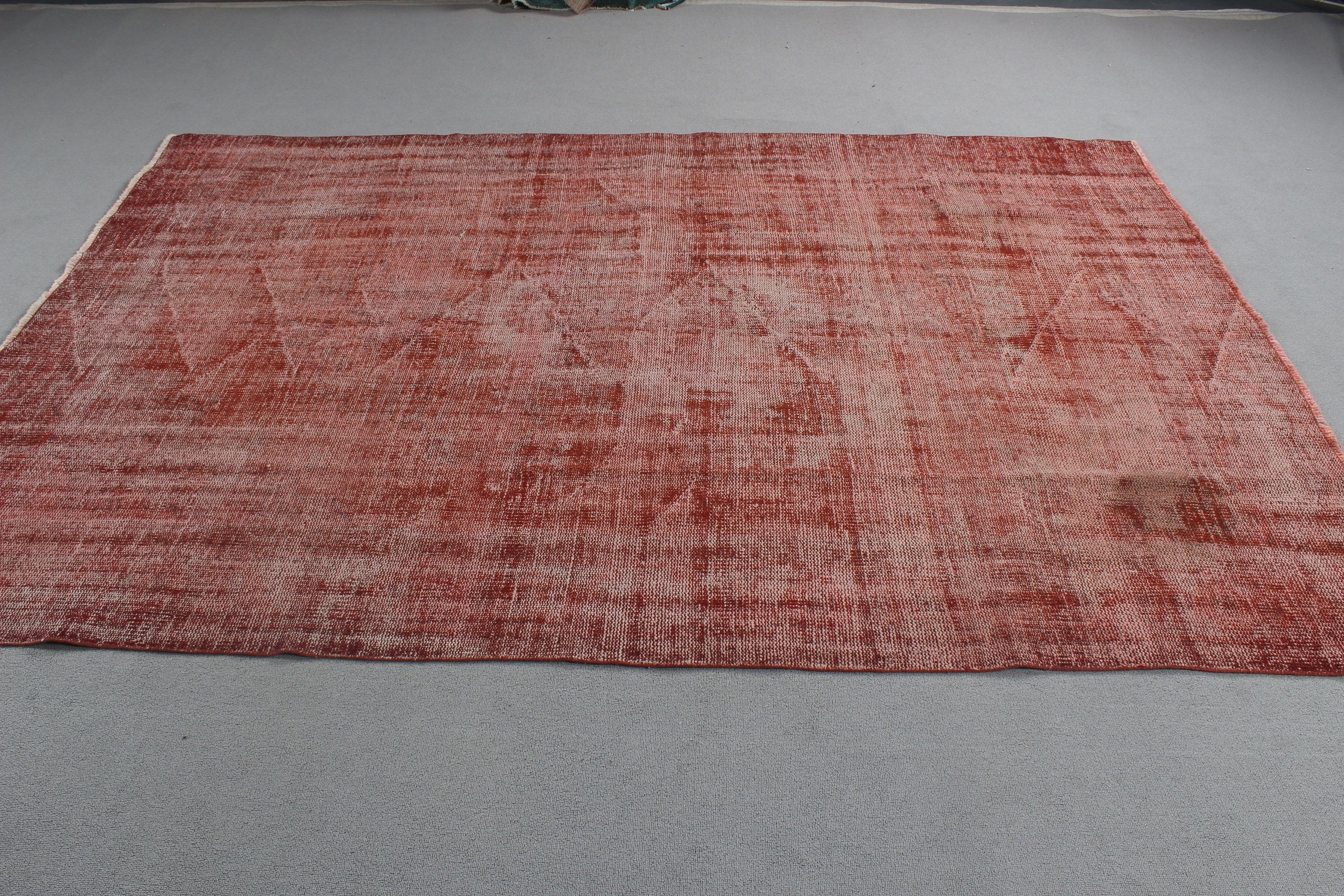 Pembe Boho Halılar, Etnik Halı, Vintage Halılar, Türk Halısı, Oturma Odası Halıları, Nötr Halılar, Büyük Boho Halısı, Oryantal Halılar, 5,9x8,5 ft Büyük Halılar