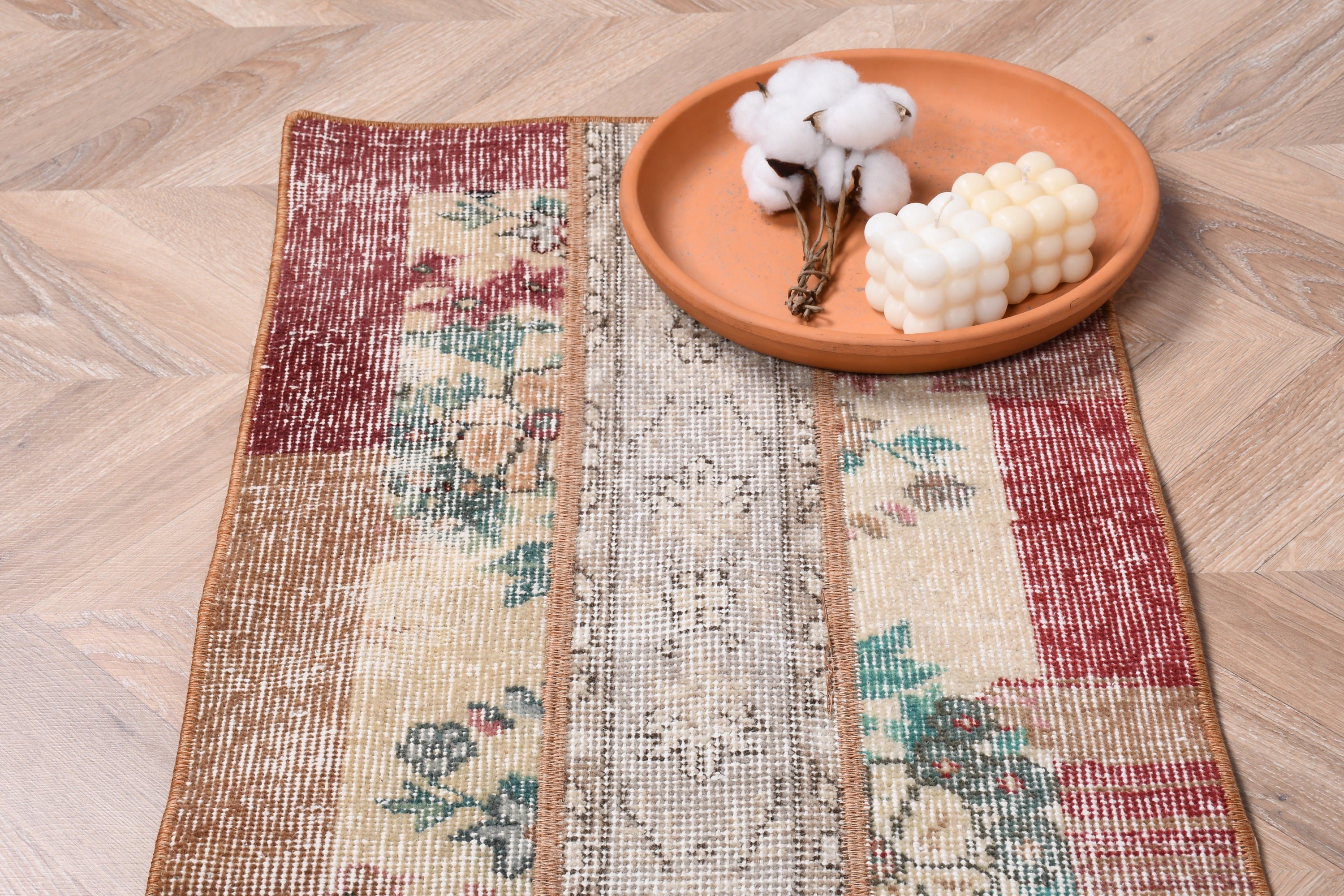 Vintage Rug, Floor Rugs, Entry Rugs, Brown Bedroom Rug, Wall Hanging Rugs, 1.5x3.1 ft Small Rugs, Turkish Rug, Kitchen Rugs, Anatolian Rug