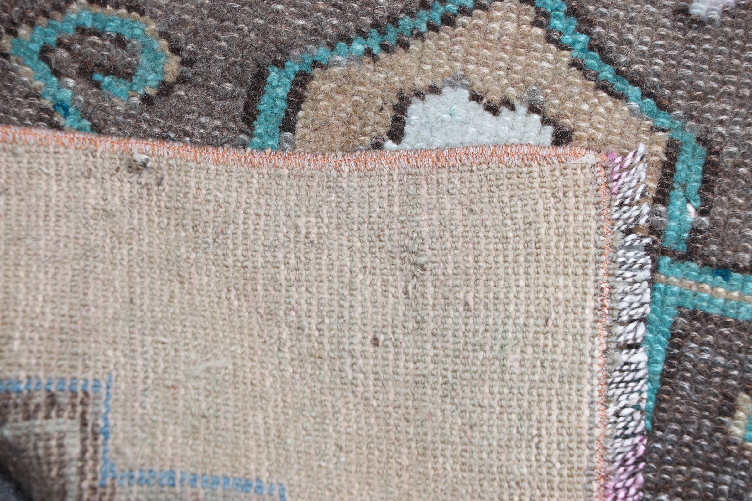 Ev Dekor Halısı, 1.6x3.8 ft Küçük Halı, Yeşil Yatak Odası Halıları, Türk Halısı, Giriş Halısı, Vintage Halı, Banyo Halısı, Antika Halılar, Boho Halı