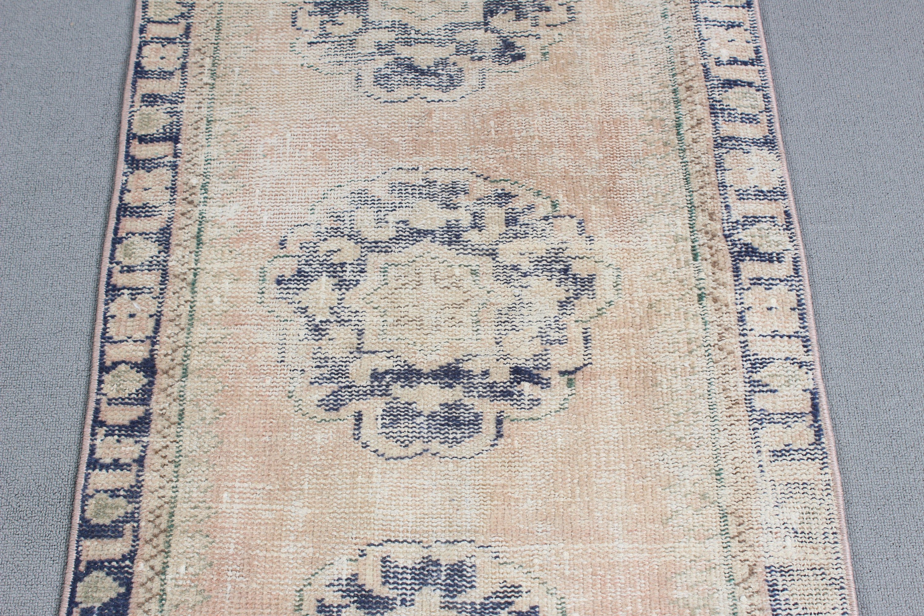 Hallway Rugs, Vintage Rugs, Exotic Rug, Corridor Rugs, Beige Geometric Rug, Floor Rugs, Turkish Rugs, Modern Rug, 2.1x10.3 ft Runner Rugs