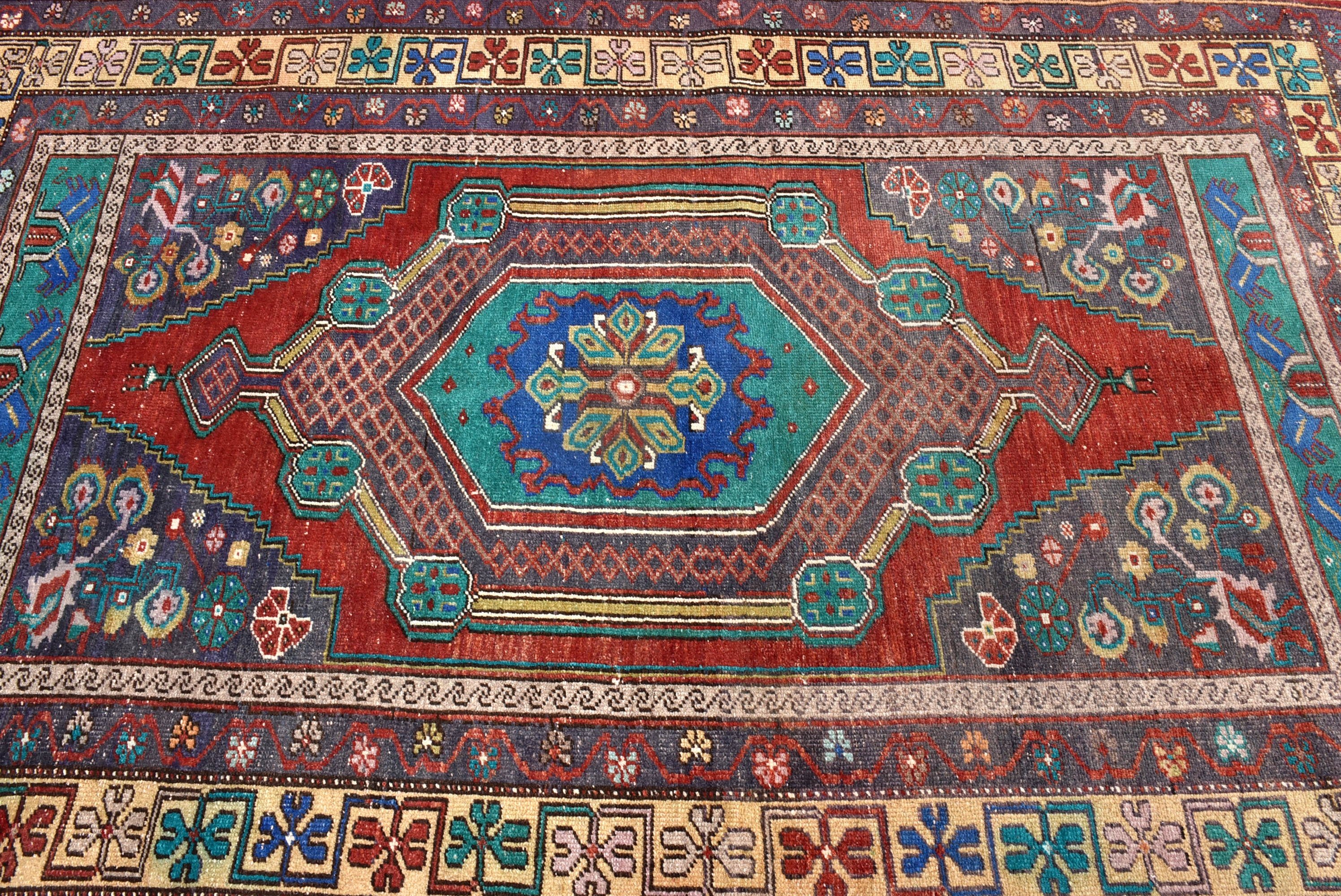 4.6x6.8 ft Alan Halısı, Vintage Halılar, Yemek Odası Halıları, Lüks Halı, Zemin Halıları, Türk Halısı, Çocuk Halısı, Mor Soğuk Halı, Ev Dekorasyonu Halısı