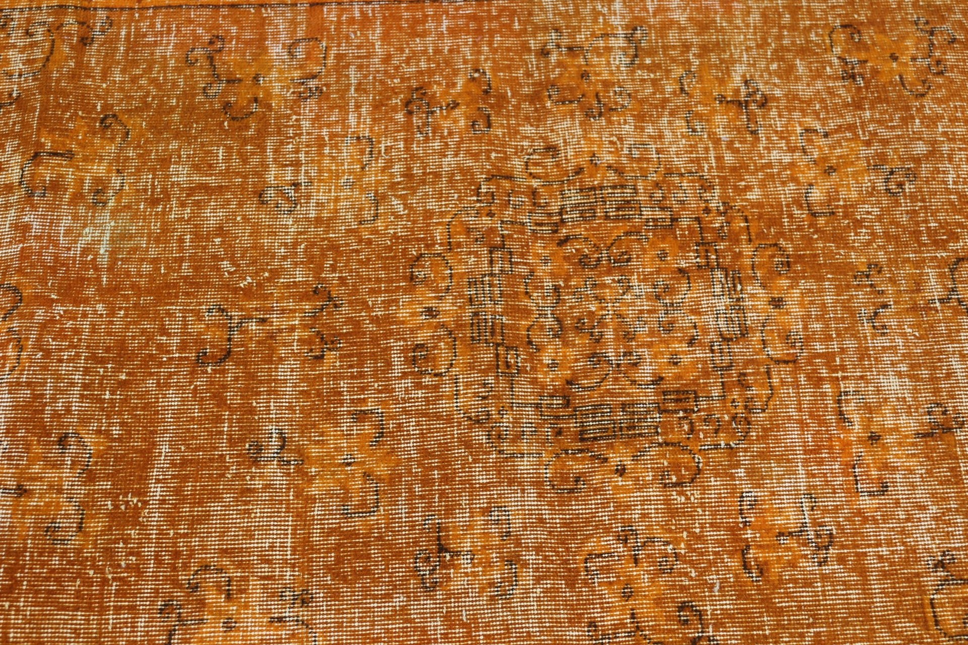 Rugs for Area, Kitchen Rug, Floor Rug, Turkish Rugs, Orange Oushak Rugs, Antique Rugs, Vintage Rugs, 3.7x6.6 ft Area Rug, Dining Room Rugs