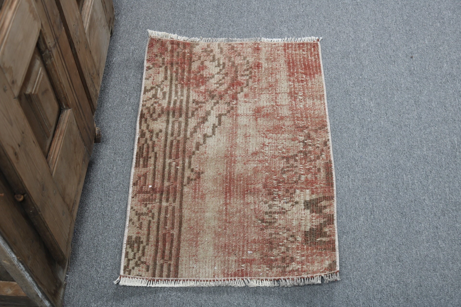 Brown Floor Rug, Kitchen Rugs, Nursery Rugs, Turkish Rugs, Vintage Rugs, Statement Rugs, Rugs for Entry, 1.5x2.2 ft Small Rugs, Boho Rugs