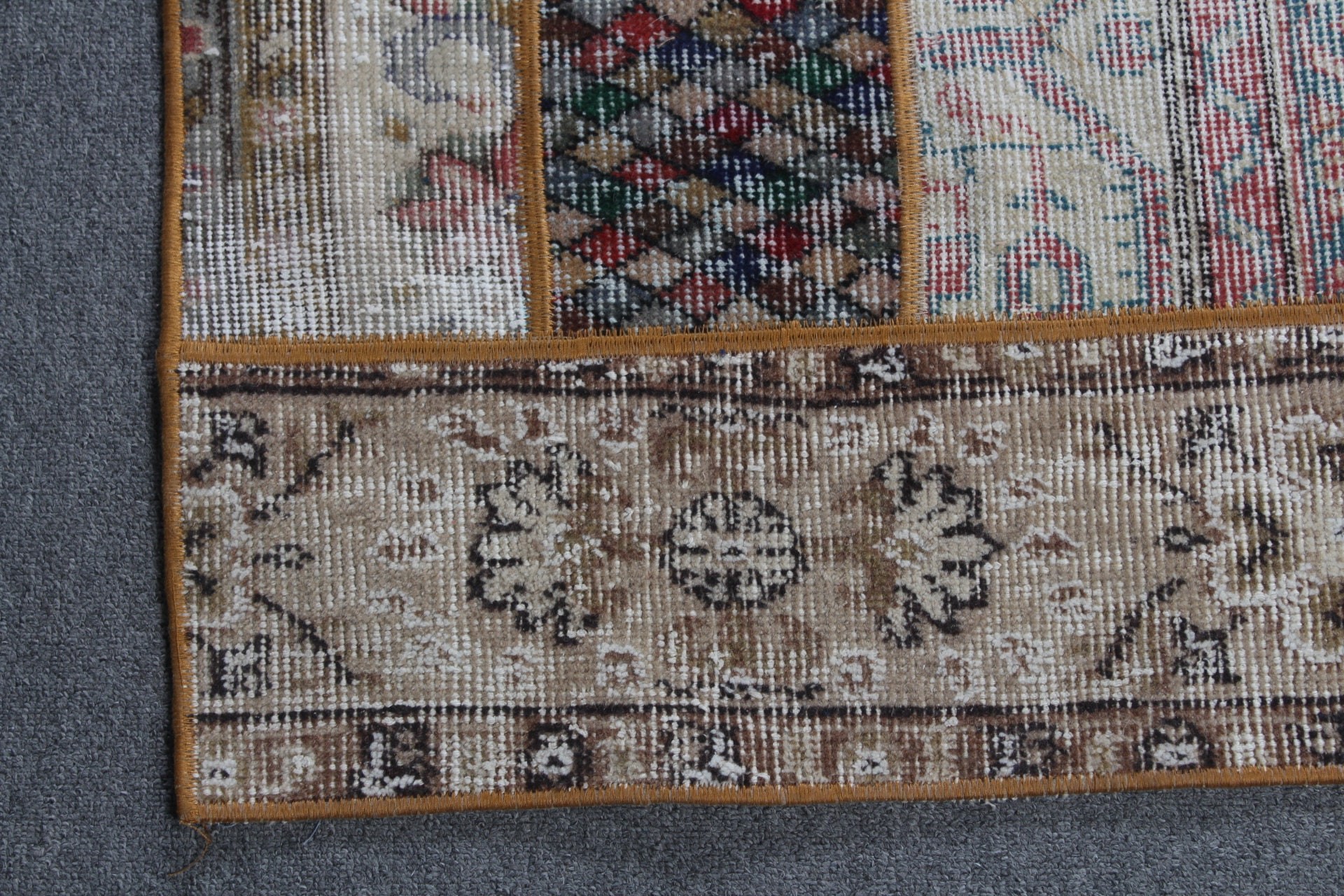 Gökkuşağı Yatak Odası Halısı, 2.6x9.6 ft Yolluk Halıları, Türk Halıları, Sanat Halısı, Koridor Halıları, Vintage Halılar, Oushak Halıları, Mutfak Halıları