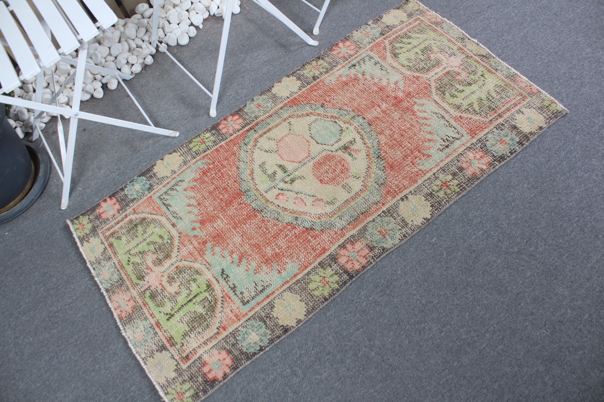 2.3x4.6 ft Small Rug, Bath Rug, Door Mat Rugs, Red Home Decor Rug, Turkish Rug, Vintage Rugs, Moroccan Rug, Floor Rug, Rugs for Bathroom