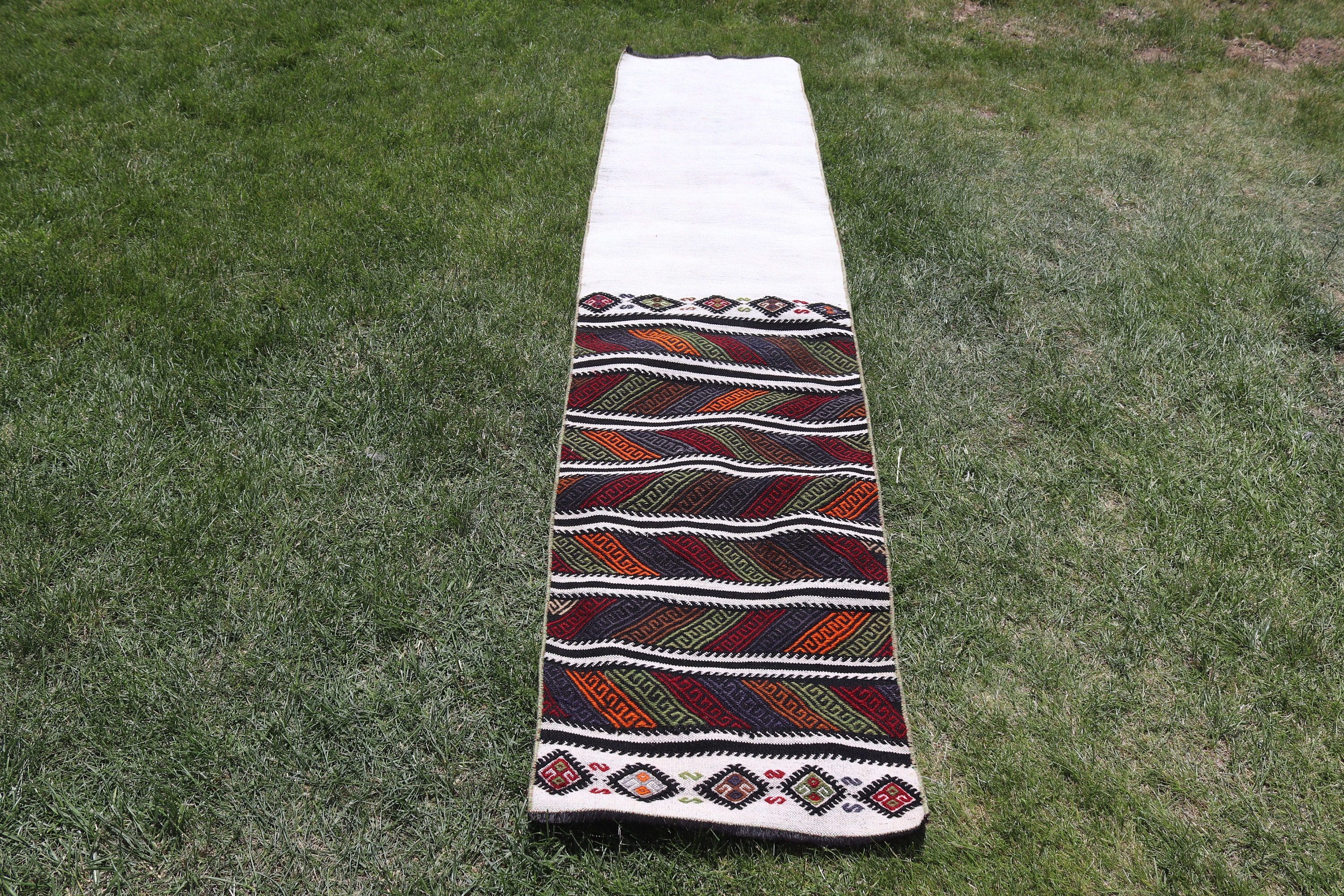 Açıklama Halısı, Vintage Halılar, Koridor Halıları, Mutfak Halıları, Türk Halıları, 1.6x7.5 ft Runner Halıları, Gökkuşağı Boho Halıları, Kilim