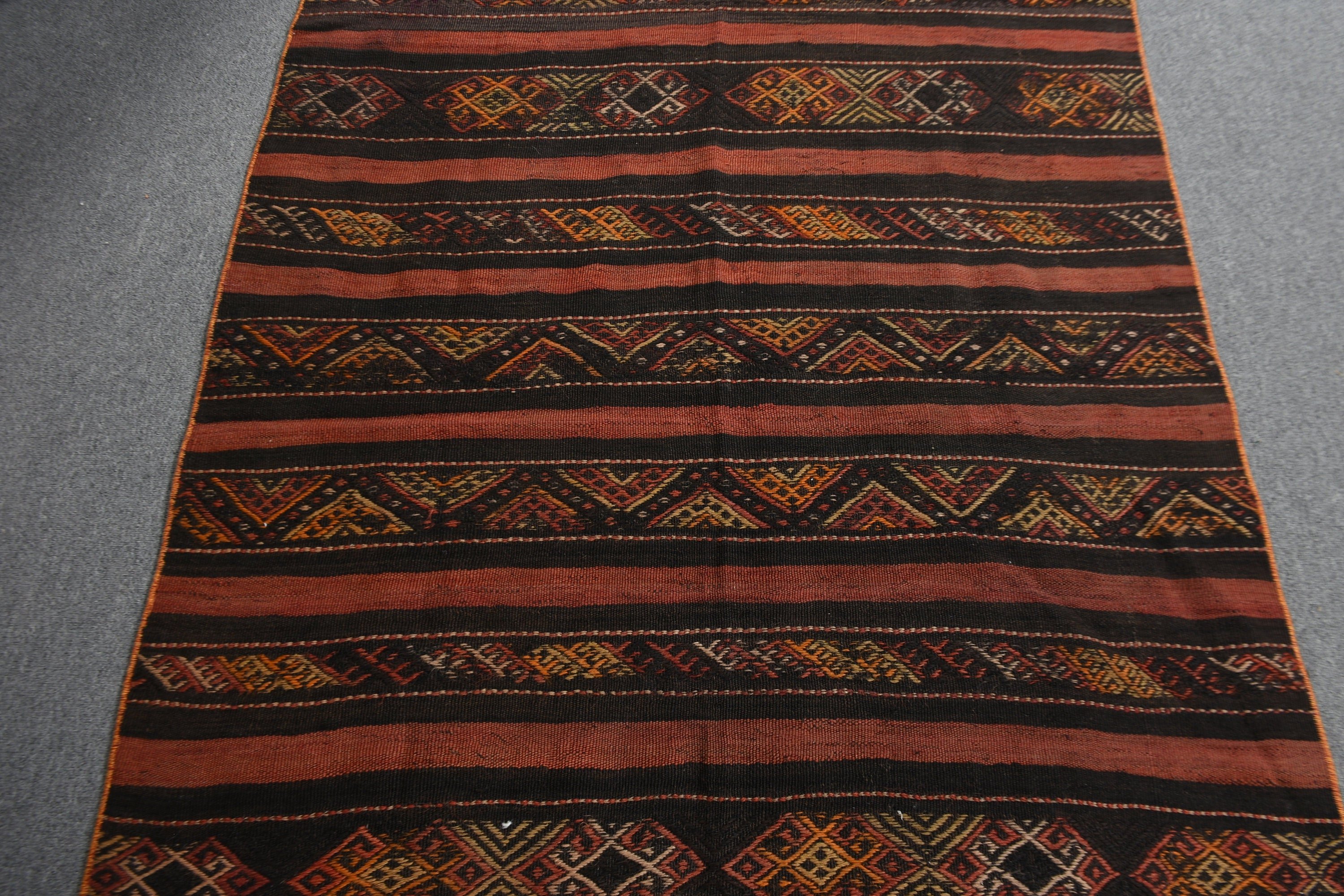 Vintage Halılar, Yer Halısı, Kırmızı Lüks Halı, El Dokuma Halı, 3,5x8 ft Alan Halısı, Kilim, Mutfak Halısı, Türk Halıları, Aztek Halısı, Oturma Odası Halıları