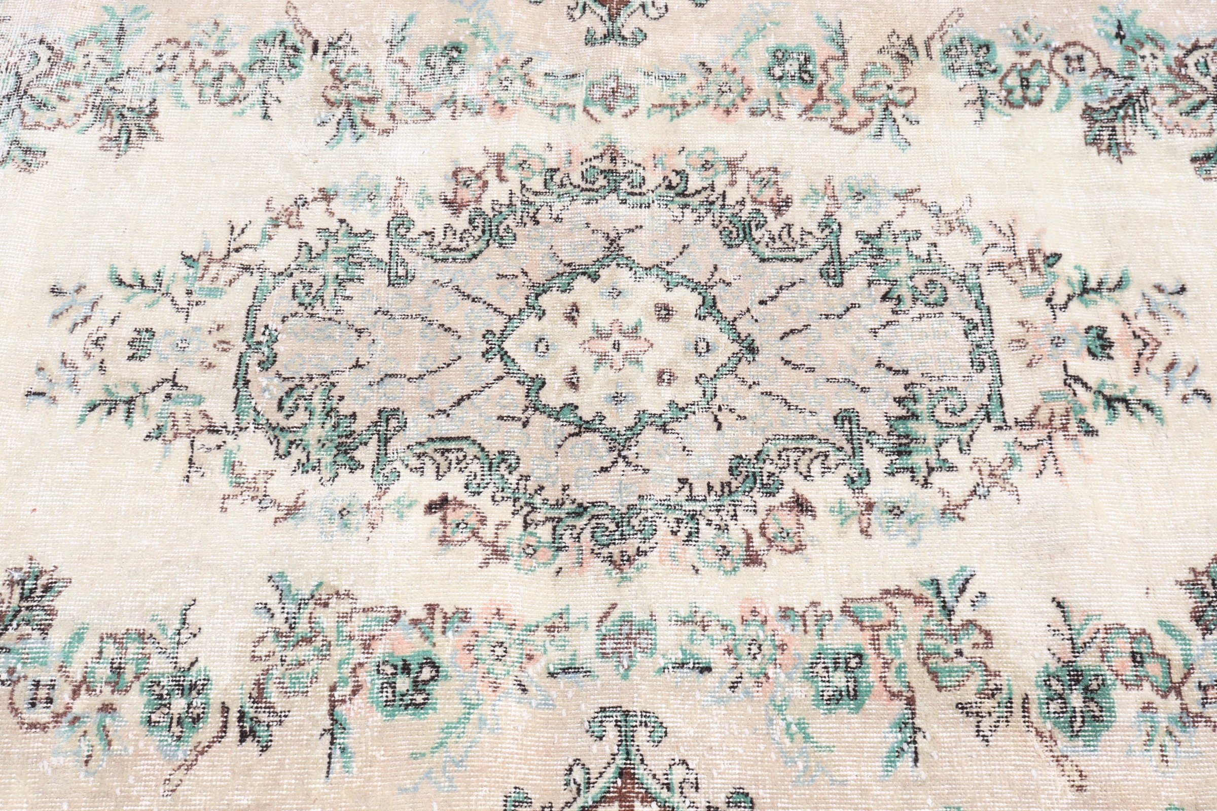 Oriental Rug, Rugs for Nursery, Turkish Rugs, Bedroom Rug, Beige Oriental Rug, Floor Rugs, Antique Rugs, Vintage Rug, 3.9x6.9 ft Area Rug