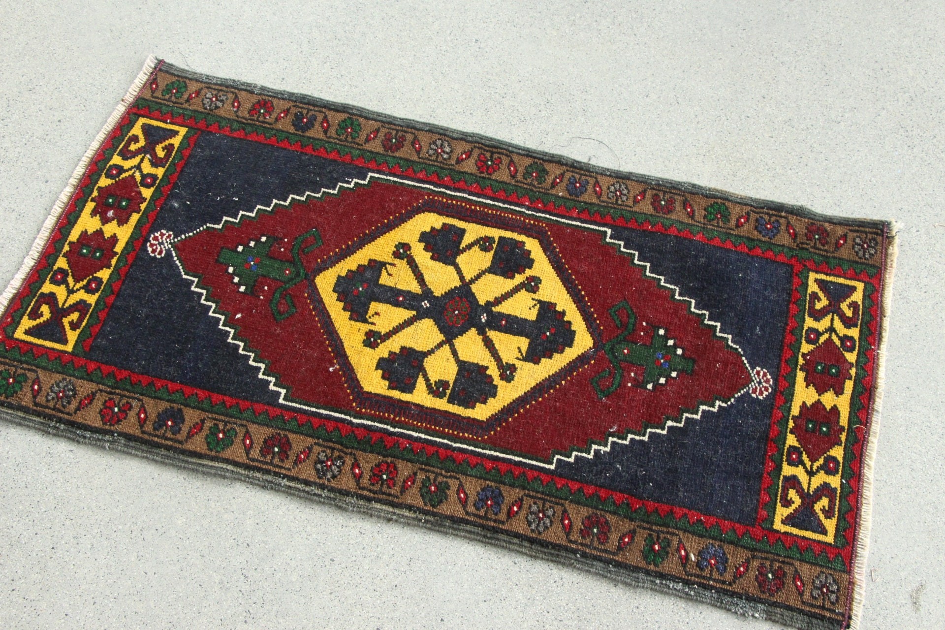 Vintage Rug, Rugs for Door Mat, Nursery Rug, Red Floor Rug, Anatolian Rug, Bedroom Rug, Floor Rug, Turkish Rug, 1.6x3 ft Small Rugs