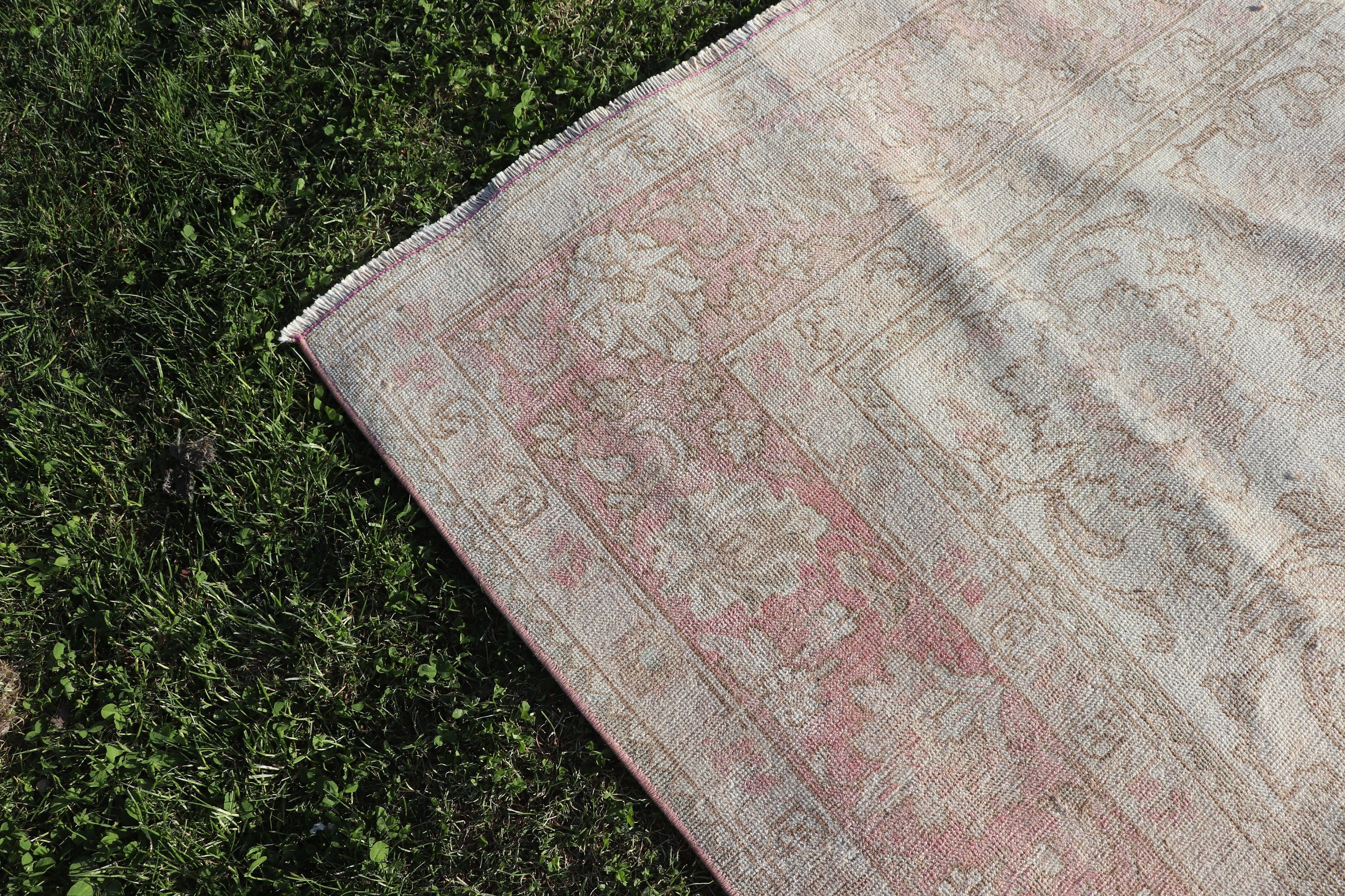 Turkish Rugs, Large Vintage Rugs, Vintage Rugs, 6.9x10.1 ft Large Rugs, Beige Boho Rug, Anatolian Rugs, Large Oushak Rugs, Flatweave Rug