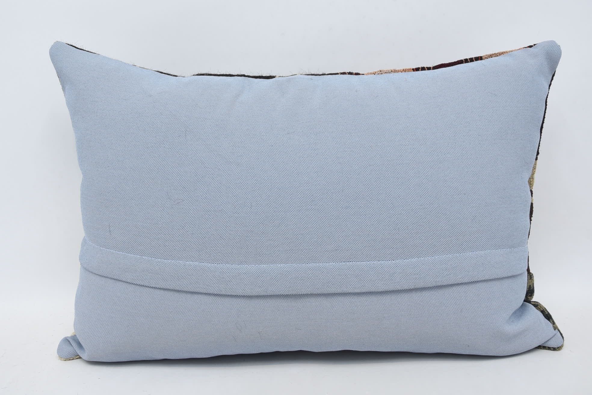 Pillow for Couch, Kilim Pillow, Ethnical Kilim Rug Pillow, 16"x24" Brown Cushion Cover, Ottoman Pillow Cover, Authentic Pillow Sham