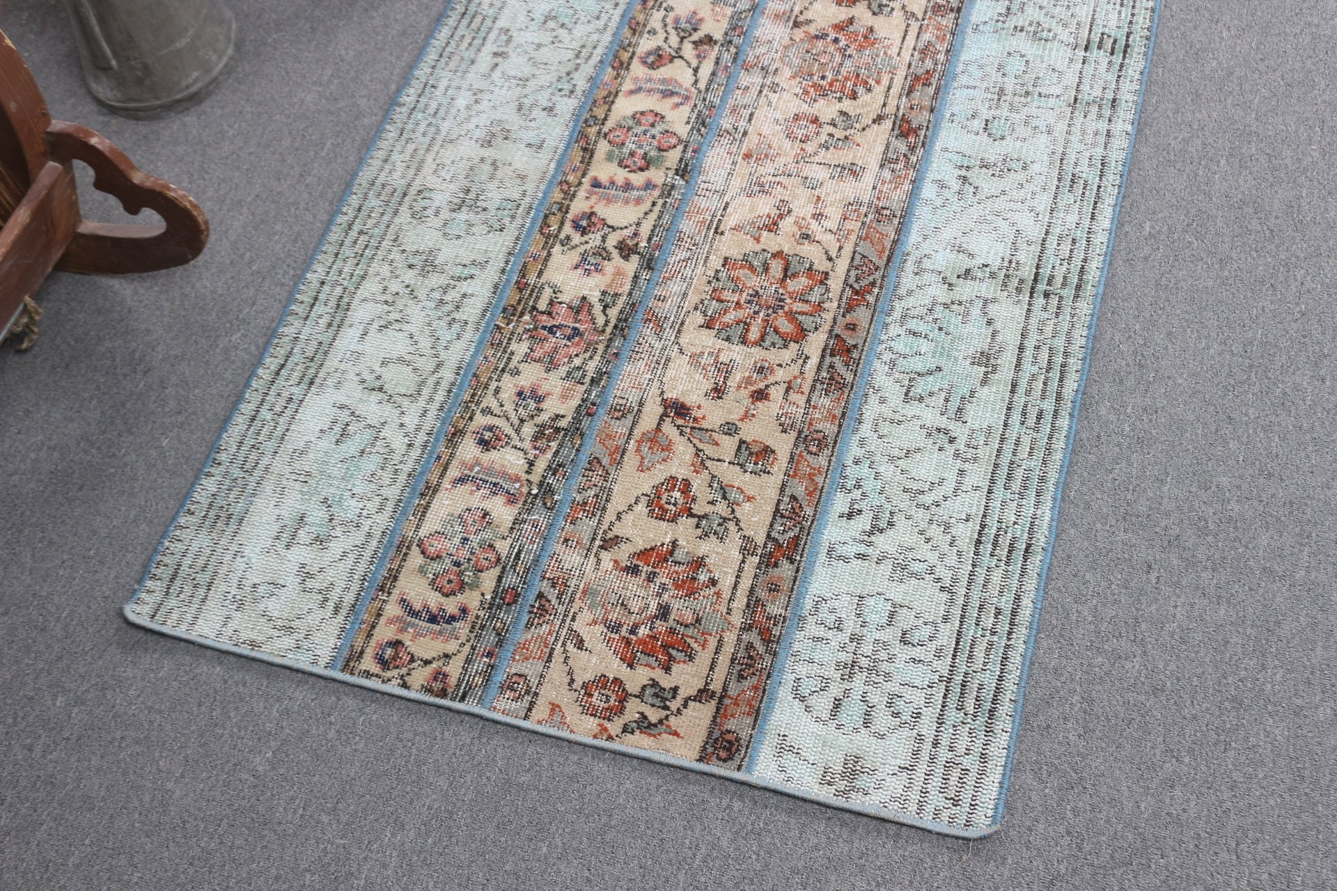 Kitchen Rugs, Wall Hanging Rug, Green Cool Rugs, Bedroom Rug, 2.8x4.3 ft Small Rugs, Vintage Rug, Turkish Rug, Floor Rug, Anatolian Rug