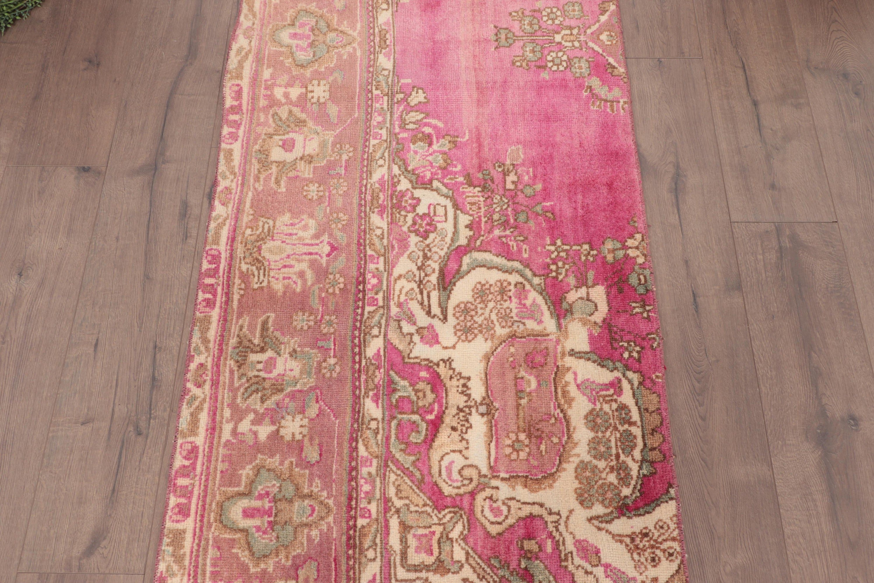 2.6x5.8 ft Accent Halı, Anadolu Halıları, Vintage Halı, Türk Halıları, Vintage Accent Halı, Bej Oushak Halı, Yatak Odası Halısı, Ev Dekor Halıları