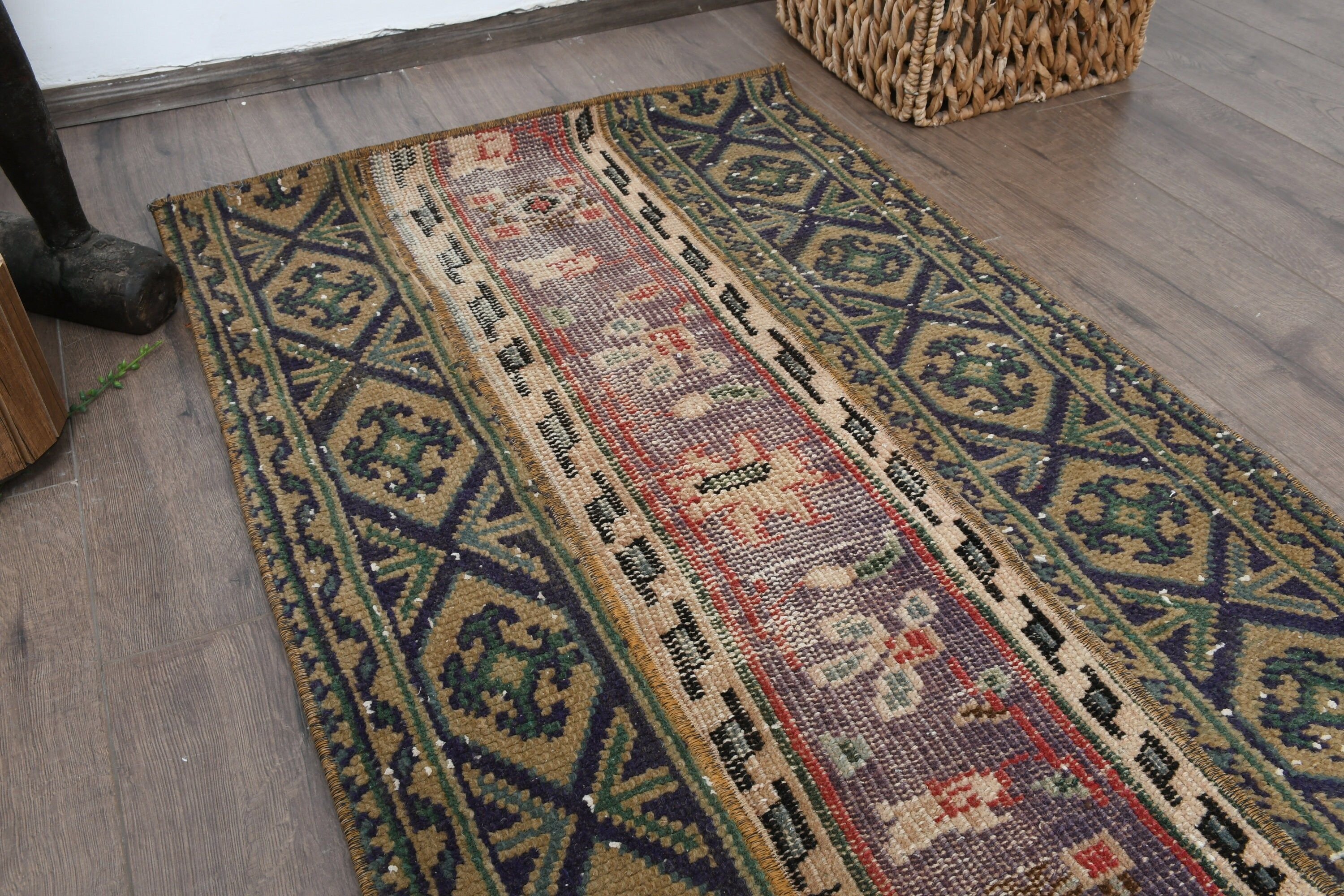 Turkish Rugs, Nursery Rug, Kitchen Rugs, Entry Rug, Anatolian Rug, 2.1x3.2 ft Small Rugs, Vintage Rug, Green Bedroom Rugs, Aztec Rug