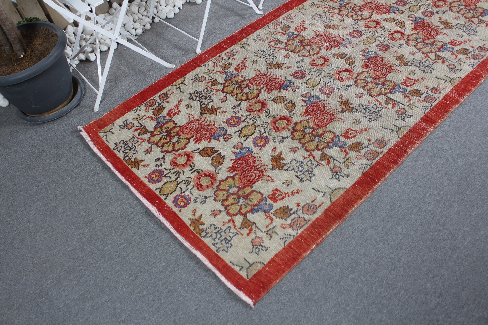 Turkish Rug, Rugs for Dining Room, Vintage Rugs, Dorm Rug, Bedroom Rugs, Red Antique Rugs, Indoor Rug, 3.6x6.8 ft Area Rugs, Anatolian Rugs