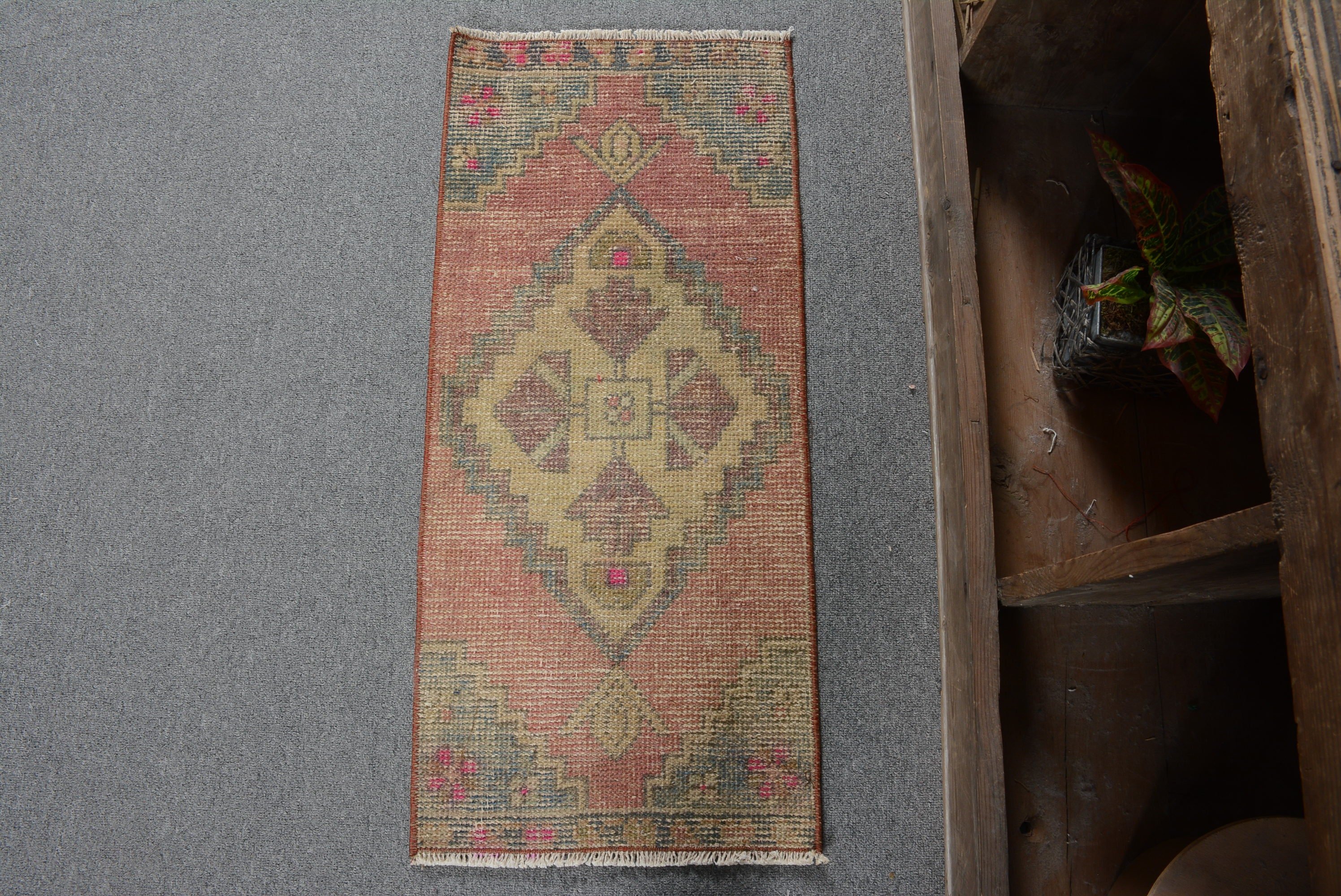 Ev Dekor Halısı, Kırmızı Yün Halı, Araba Paspas Halıları, Anadolu Halısı, Vintage Halı, 1.2x2.9 ft Küçük Halı, Eklektik Halılar, Türk Halısı, Duvara Asılı Halı