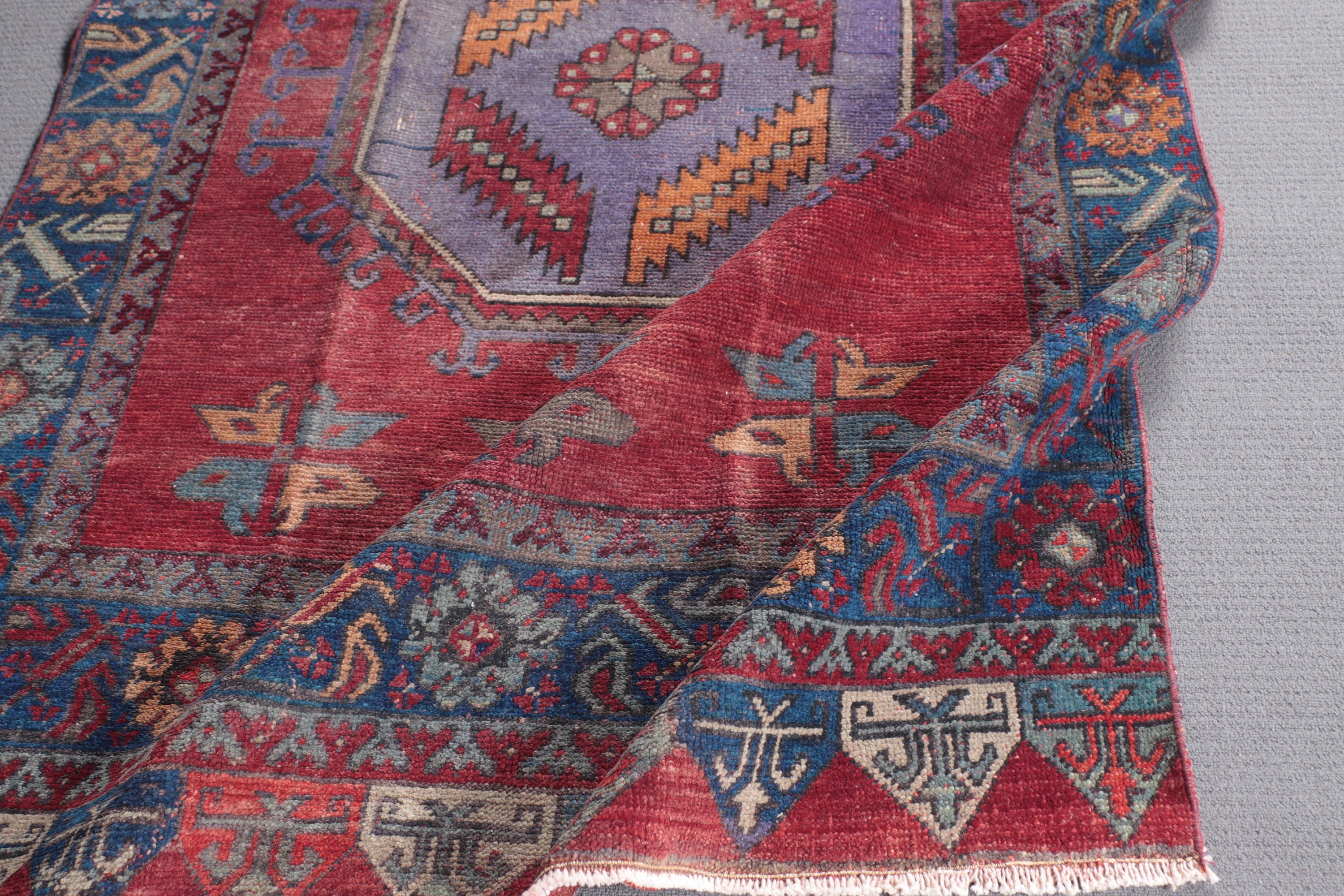 Boho Bölge Halısı, Vintage Halılar, Türkiye Halısı, Yemek Odası Halıları, Fas Halısı, Türk Halıları, 4.4x6.7 ft Alan Halıları, Kırmızı Antika Halı, Lüks Halılar