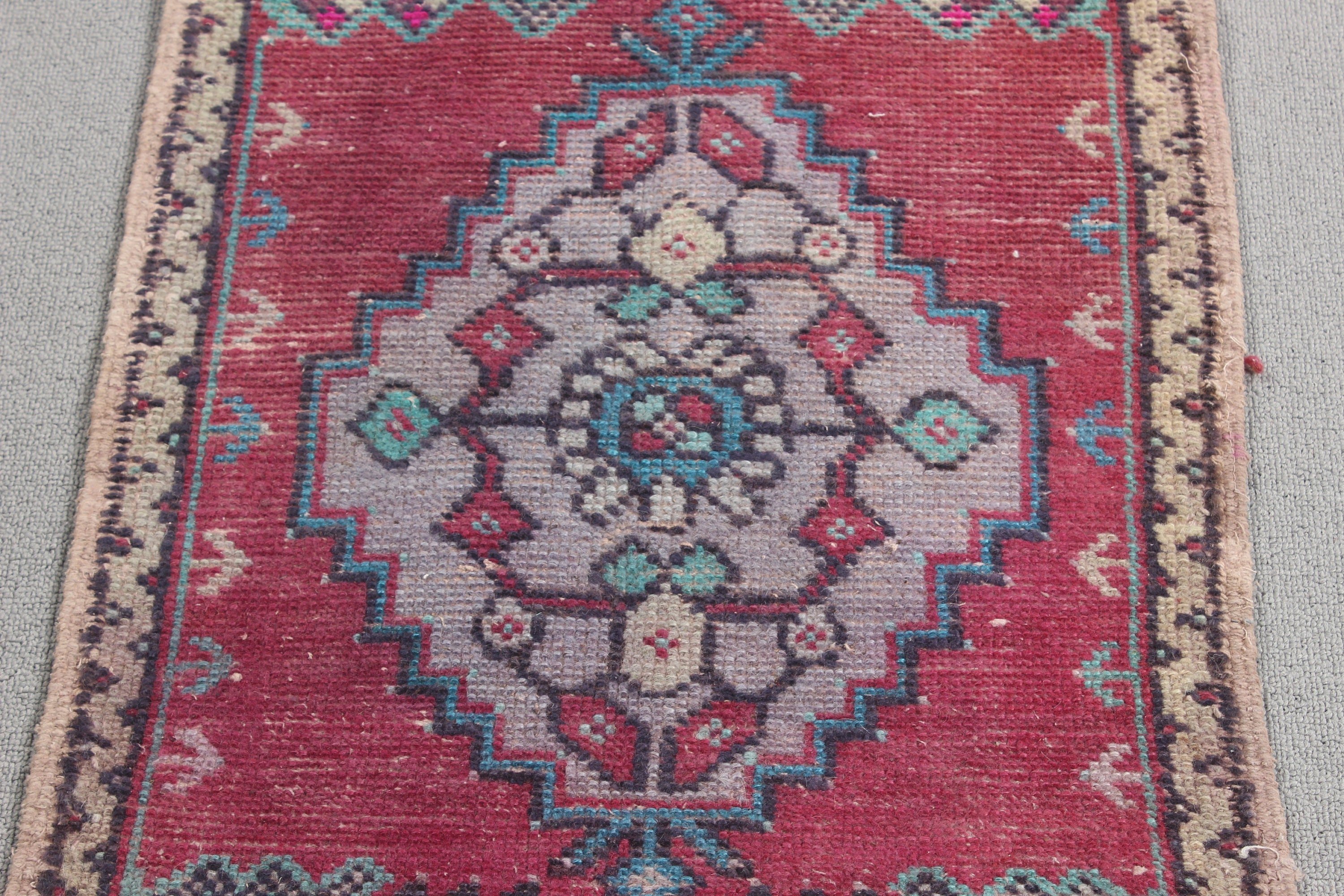 Kapı Paspası Halıları, Havalı Halılar, Vintage Halı, Yatak Odası Halısı, Küçük Alan Halıları, Türk Halısı, Banyo Halıları, Pembe 1.6x2.9 ft Küçük Halı