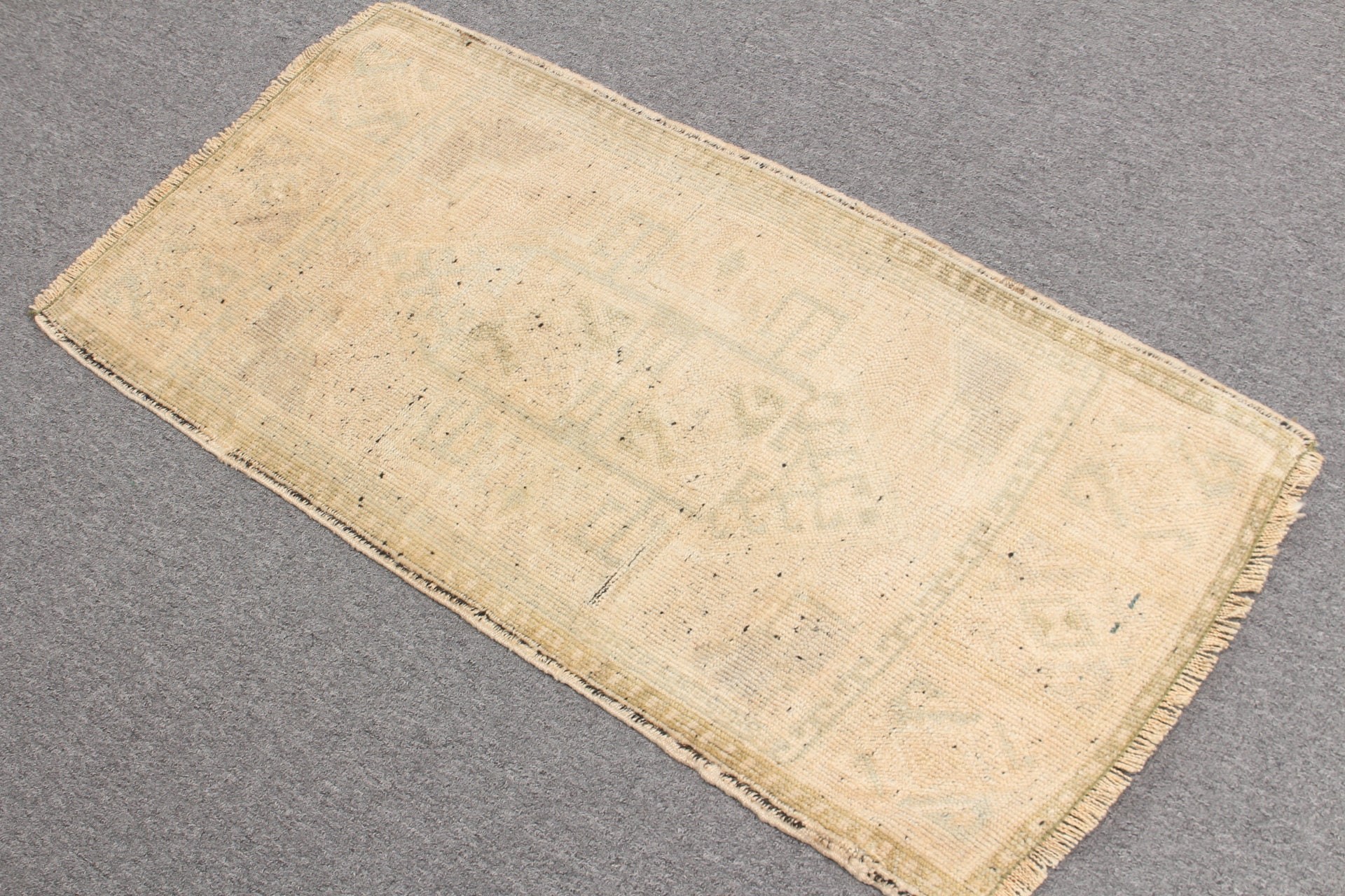 Banyo Halısı, Türk Halısı, 1.6x3.3 ft Küçük Halı, Yatak Odası Halıları, Yeşil Anadolu Halısı, Vintage Halı, Yer Halıları, Yatak Odası Halısı, Antika Halılar