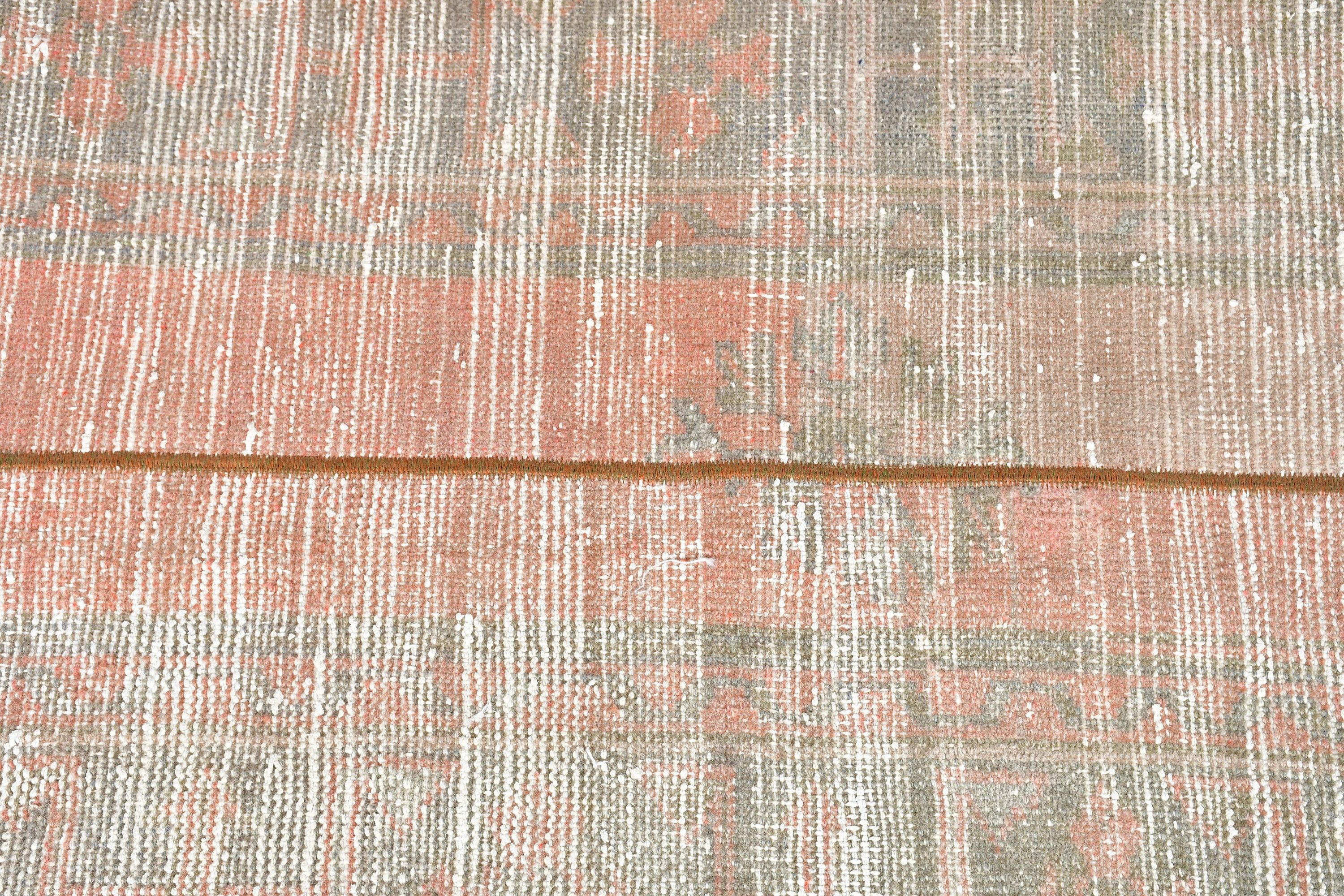 Yer Halısı, 2.5x4.8 ft Küçük Halı, Türk Halısı, Kırmızı Antika Halı, Vintage Halı, Giriş Kilimleri, Oryantal Halı, Araba Paspas Halısı, Kapı Paspas Halısı