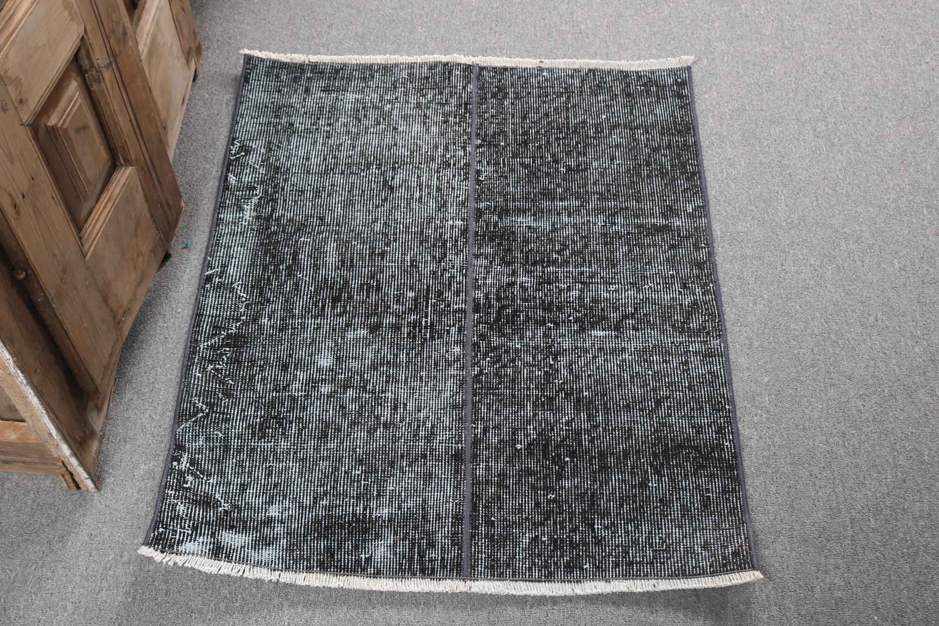 Flatweave Rug, Kitchen Rugs, 2.5x3.1 ft Small Rugs, Turkish Rugs, Vintage Rugs, Black Moroccan Rugs, Bath Rugs, Handwoven Rugs, Floor Rug