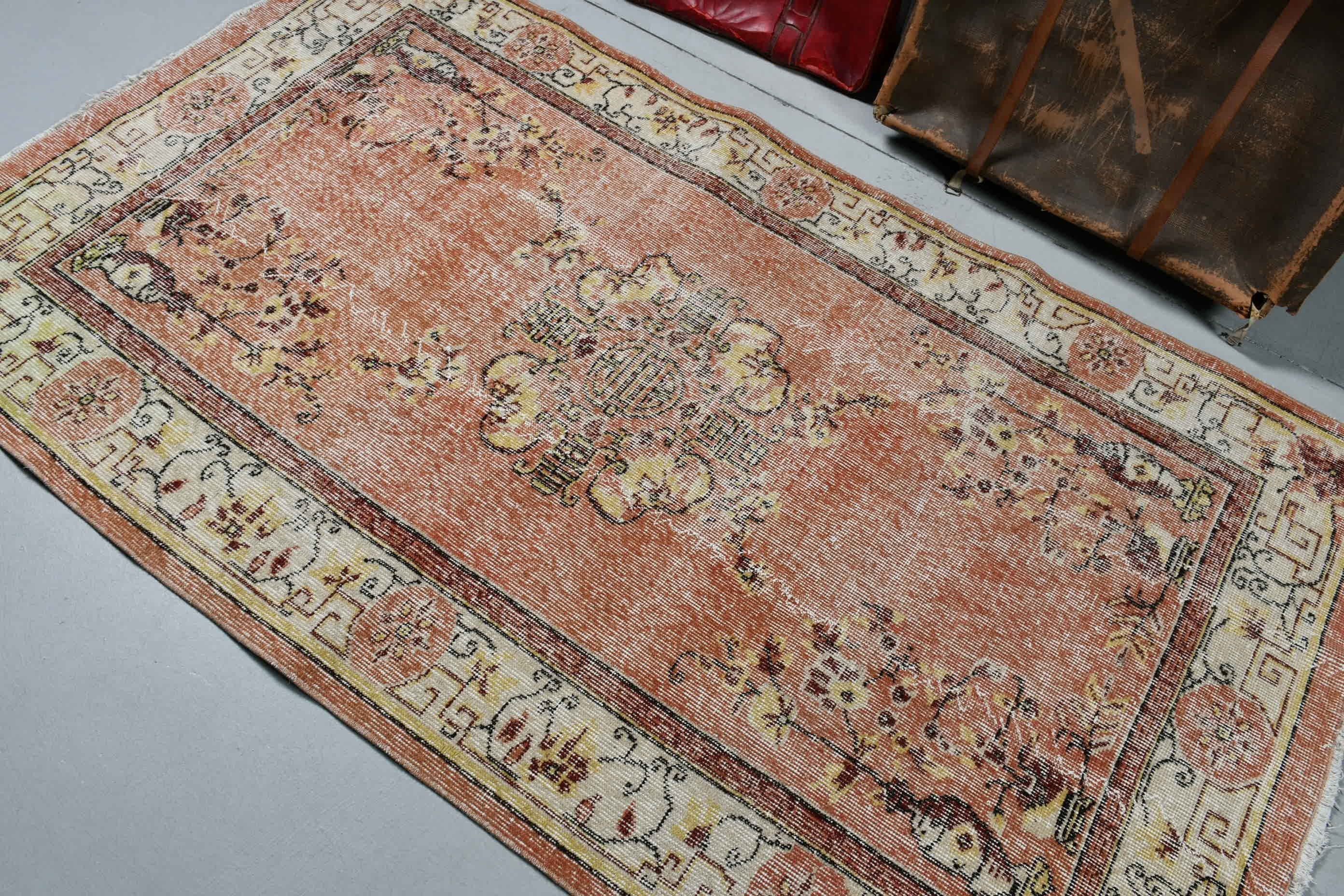 Havalı Halılar, Yatak Odası Halısı, Vintage Halılar, 3,8x6,7 ft Alan Halıları, Turuncu Fas Halısı, Yün Halılar, Yemek Odası Halıları, İç Mekan Halısı, Türk Halıları