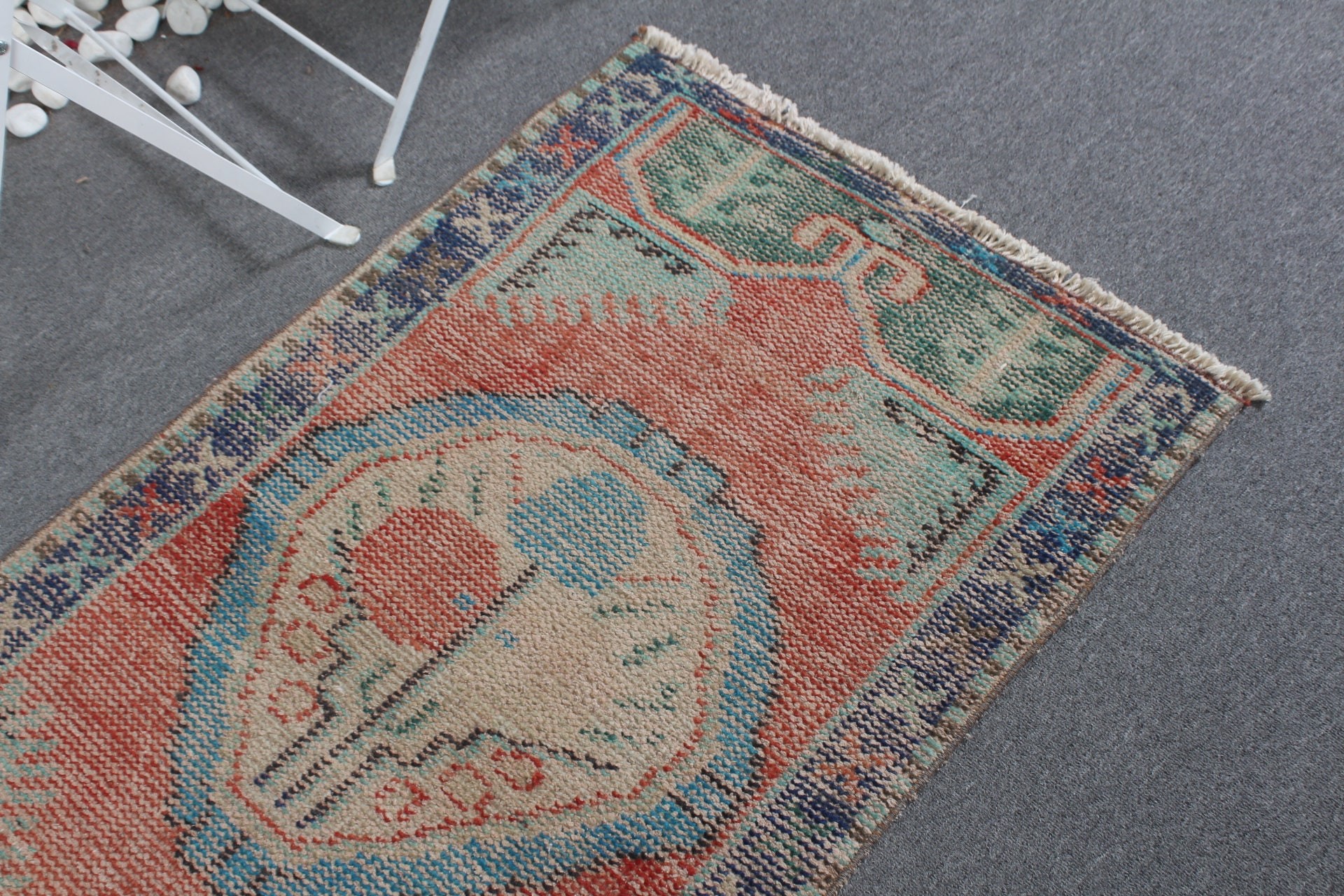 Wall Hanging Rug, Vintage Rug, Turkish Rugs, Art Rugs, Oriental Rugs, Car Mat Rug, Red  2.4x4.4 ft Small Rugs