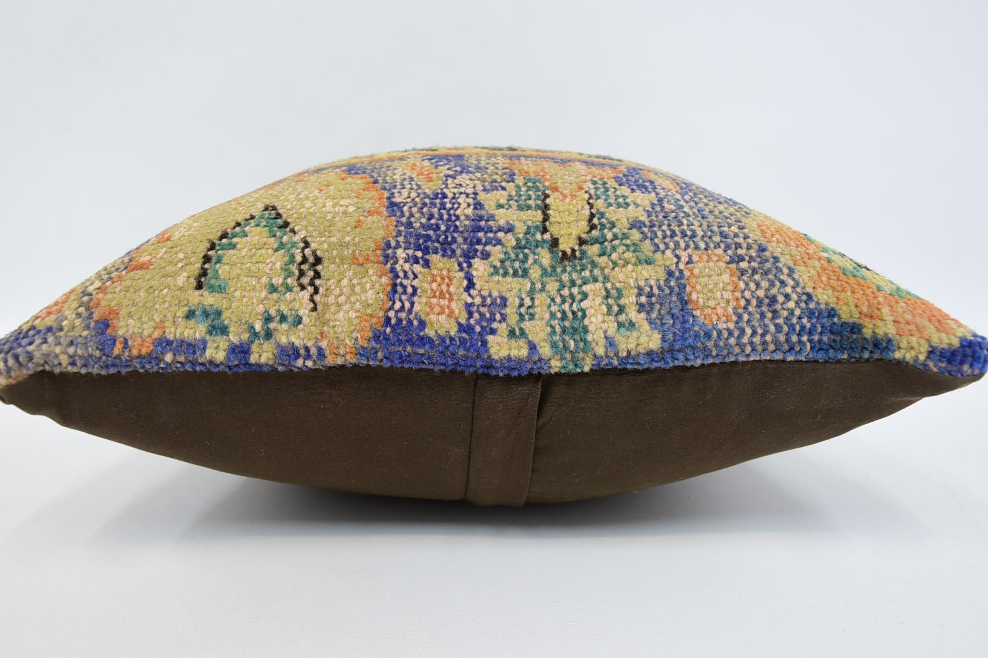 Home Decor Pillow, Antique Pillows, Morroccon Kilim Cushion Pillow, Oriental Pillow Case, Boho Pillow, 16"x16" Beige Pillow