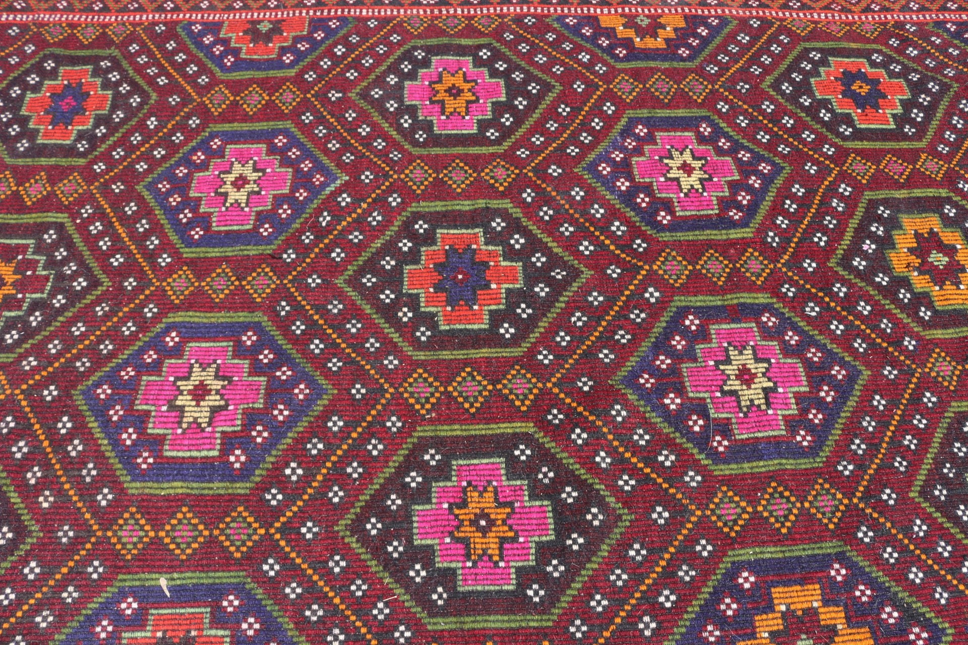 Türk Halısı, Yemek Odası Halısı, Vintage Halı, Salon Halısı, Yer Halısı, Kırmızı Fas Halısı, Oushak Halıları, Yatak Odası Halıları, Kilim, 6.2x10.6 ft Büyük Halılar