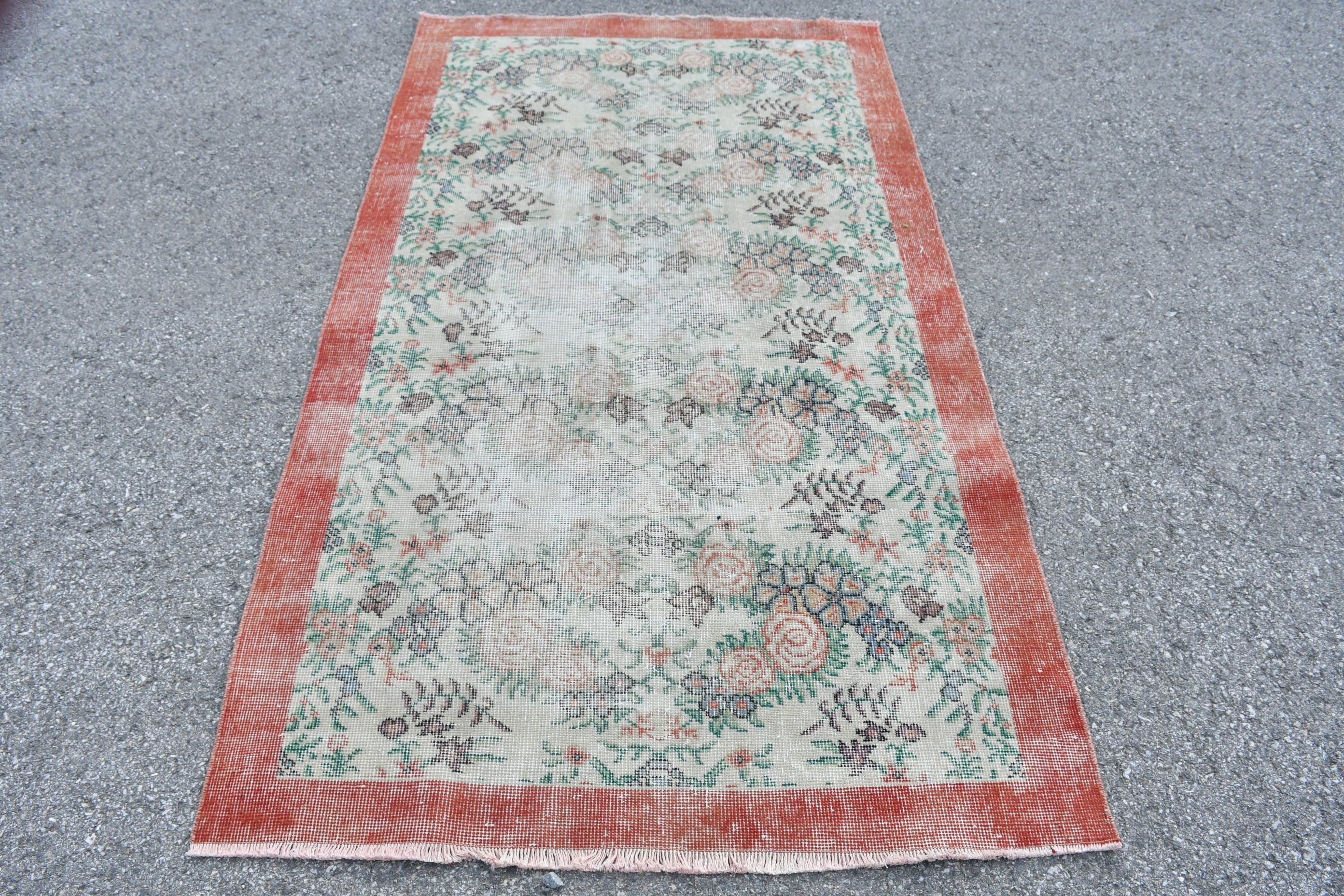 Vintage Halı, 3.6x6.6 ft Aksan Halıları, Türk Halısı, Yatak Odası Halıları, Çocuk Odası Halısı, Giriş Halısı, Oryantal Halı, Yatak Odası Halıları, Eski Halı, Özel Halı