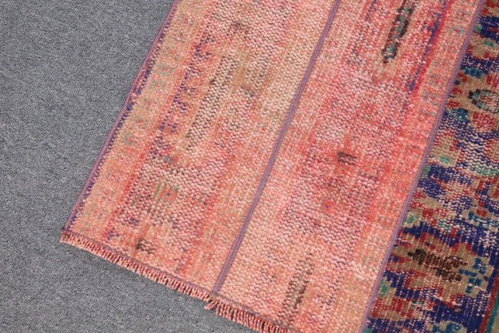 Koridor Halıları, Sanat Halısı, Türk Halısı, Koridor Halısı, Kırmızı 2,5x8 ft Runner Halısı, Vintage Halı, Oushak Halıları