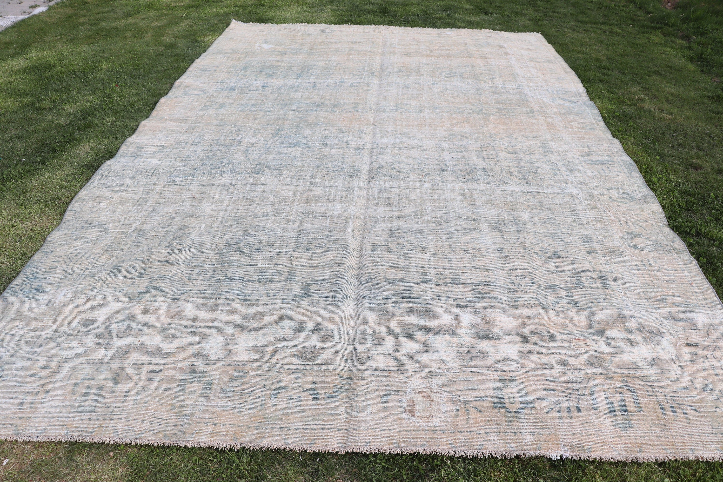 8.2x12.7 ft Oversize Rugs, Modern Rugs, Saloon Rug, Turkish Rug, Tribal Rug, Vintage Rugs, Boho Rug, Living Room Rugs, Bronze Neutral Rugs